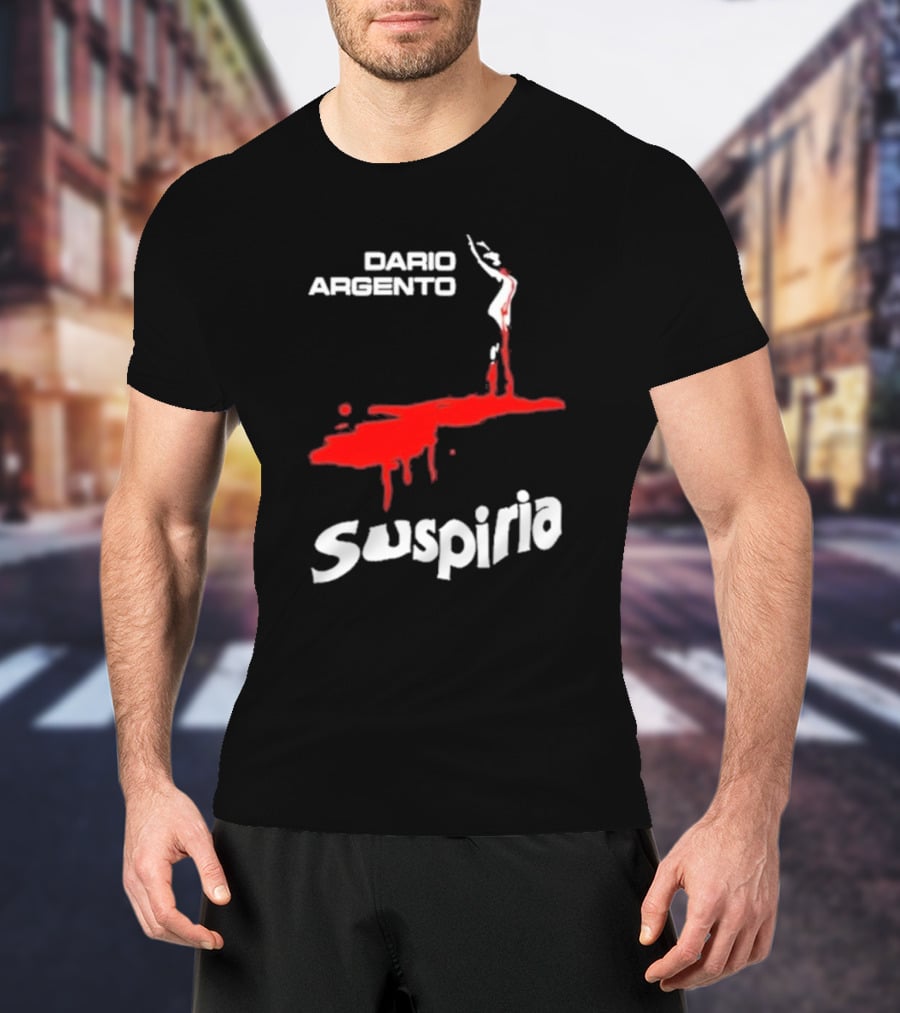 Dario Argento Suspiria Louisa Red Silhouette Blood Splatter T-Shirt
