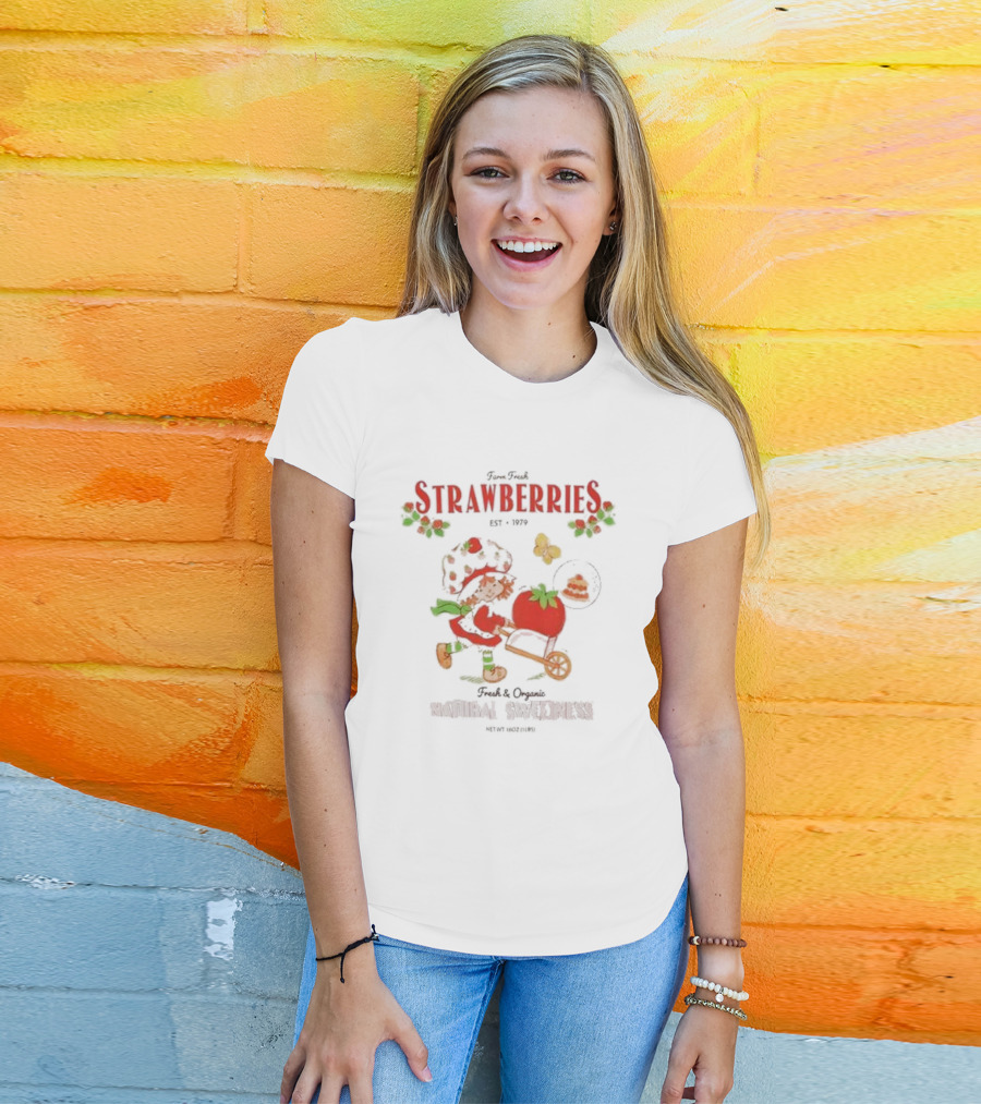 Fresh Strawberries Est 1979 Strawberry Shortcake Fresh And Organic Natural Sweetness T-Shirt