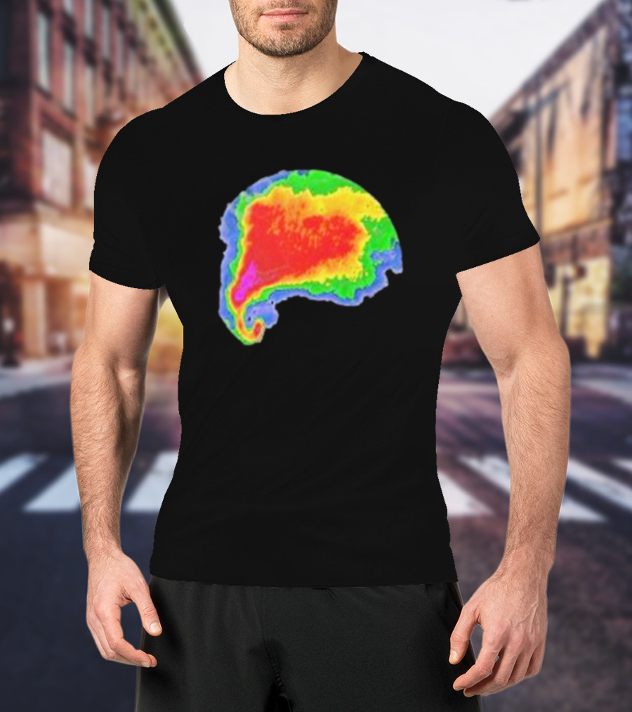 Supercell Weather Radar Heat Map Storm Formation T-Shirt