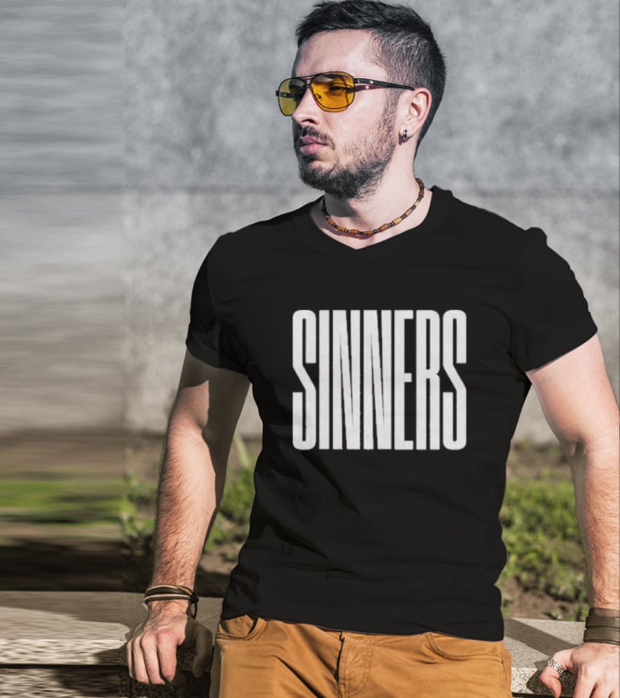 Sinners Sus Boy Sinners Text T-Shirt