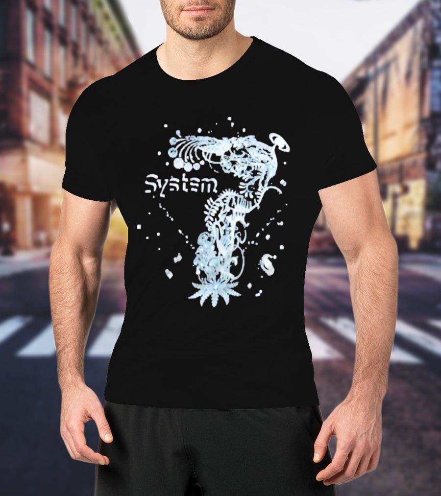 System 7 Unique Floral T-Shirt