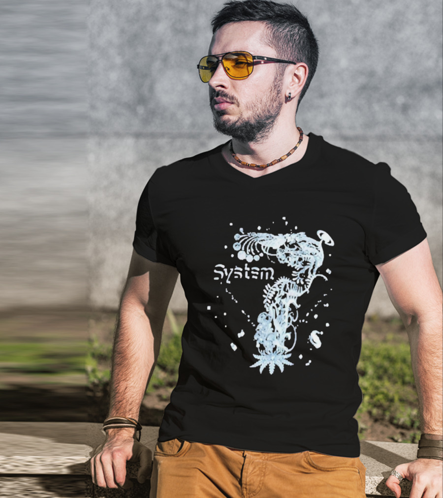 System 7 Unique Floral T-Shirt