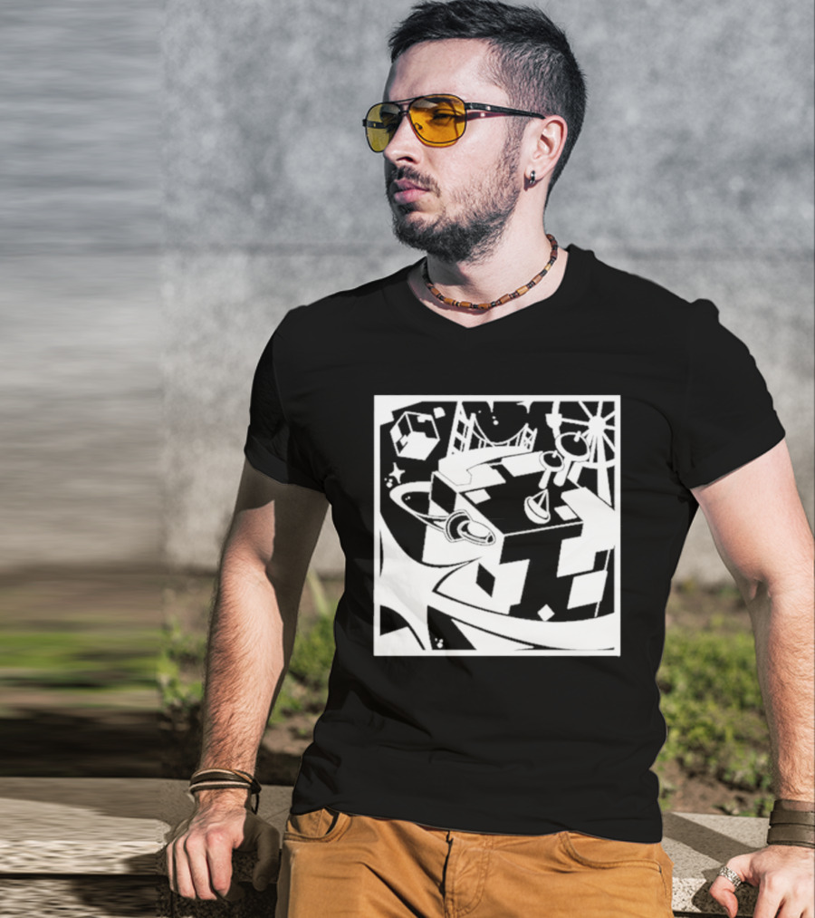 Tallulah Richarlyson Tilin QSMP Egg Surreal Cityscape Blocks Space T-Shirt