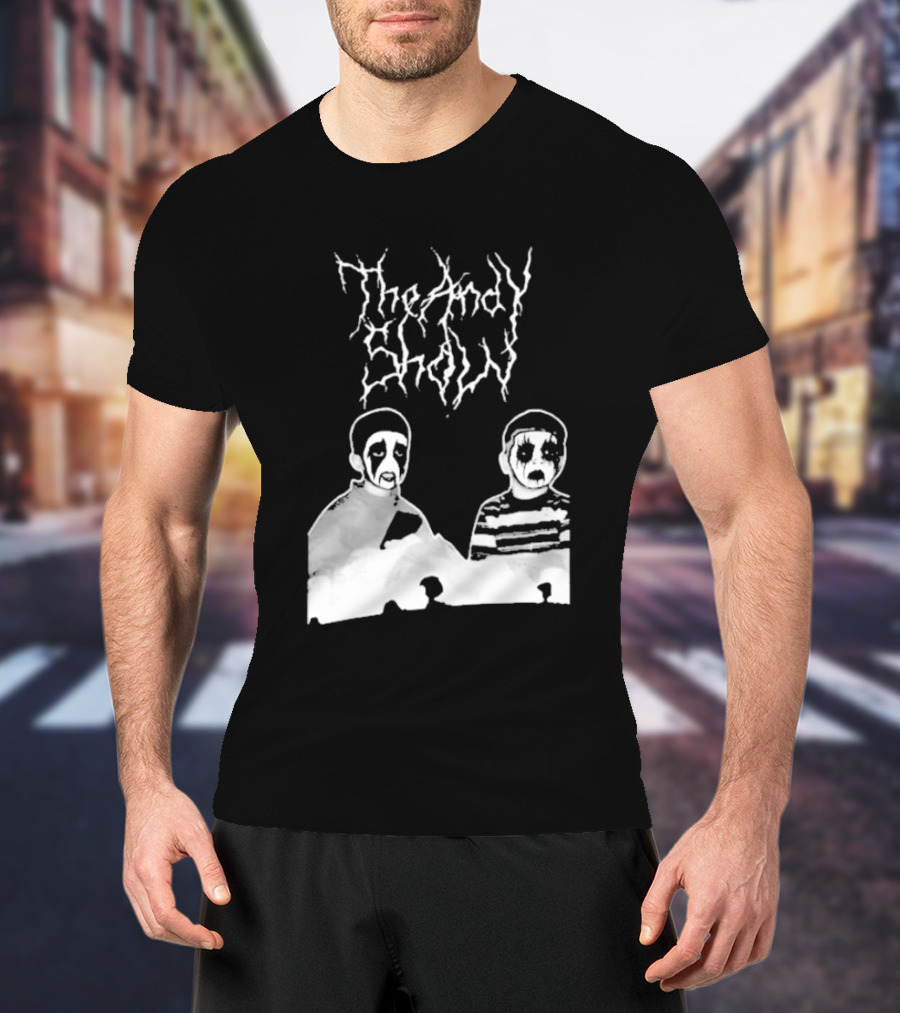 The Andy Show Corpse Paint Black Metal Duo T-Shirt