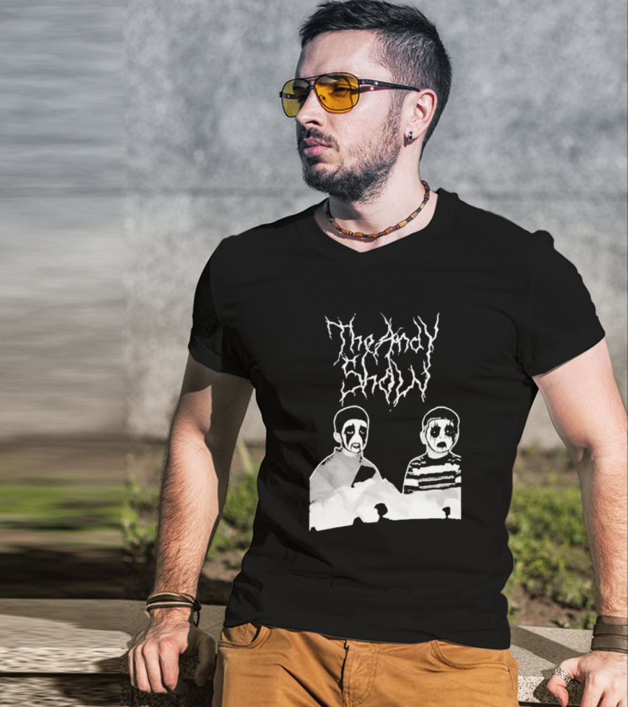 The Andy Show Corpse Paint Black Metal Duo T-Shirt