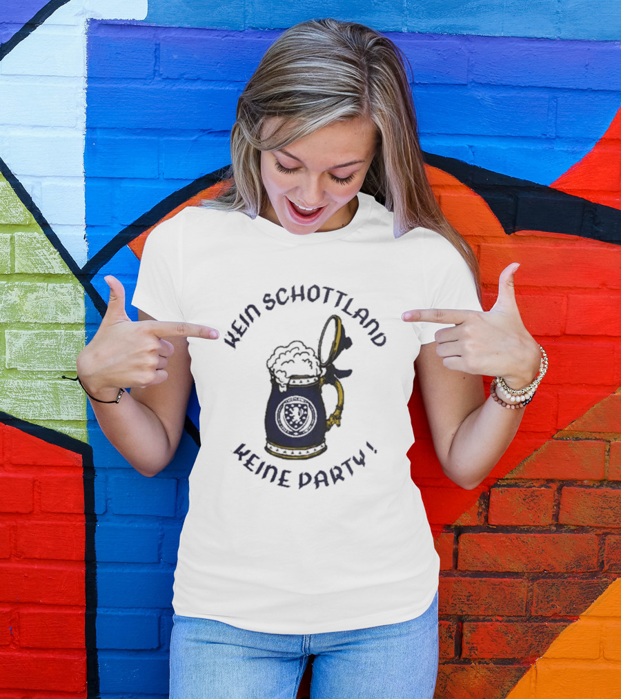 Kein Schottland Keine Party Bierkrug Schottisches Wappen T-Shirt