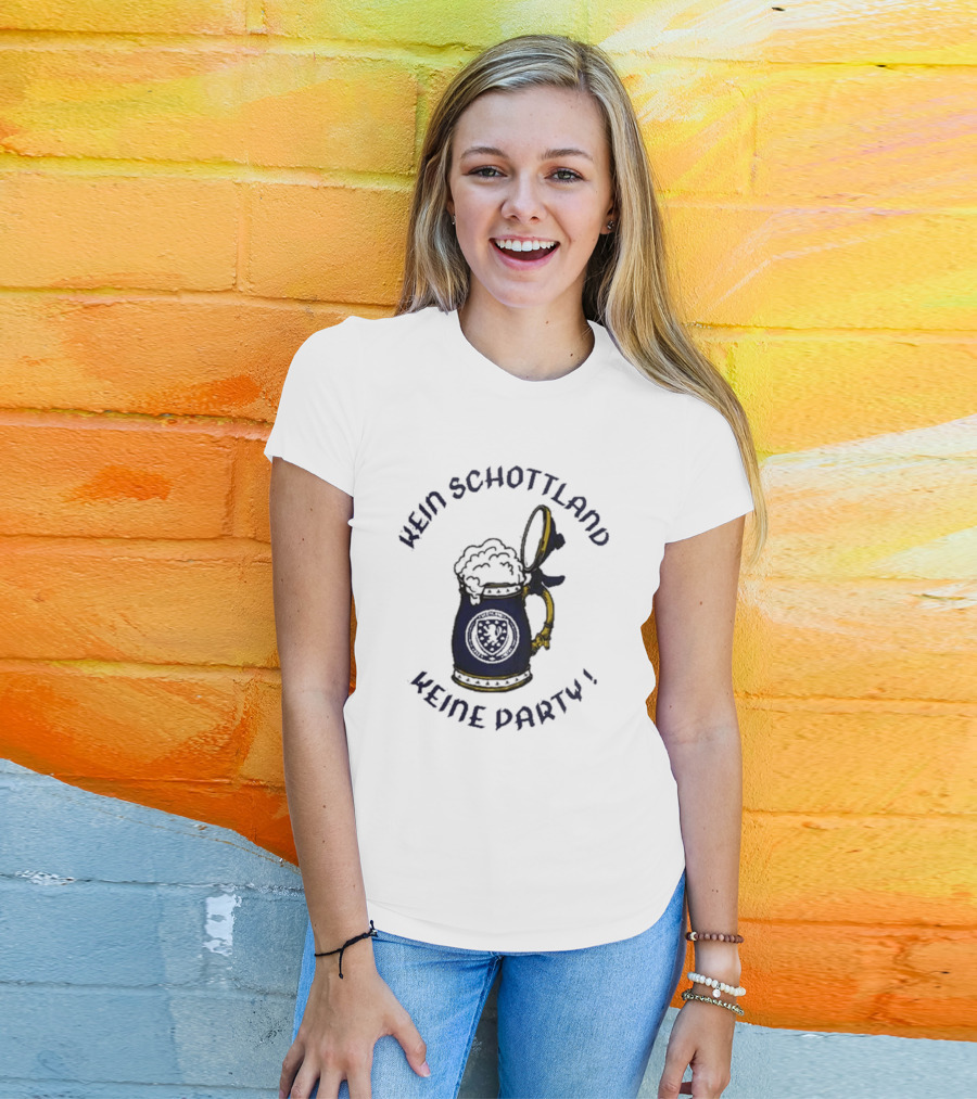 Kein Schottland Keine Party Bierkrug Schottisches Wappen T-Shirt