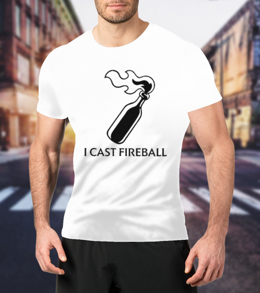 Baddie I Cast Fireball Molotov Flame T-Shirt