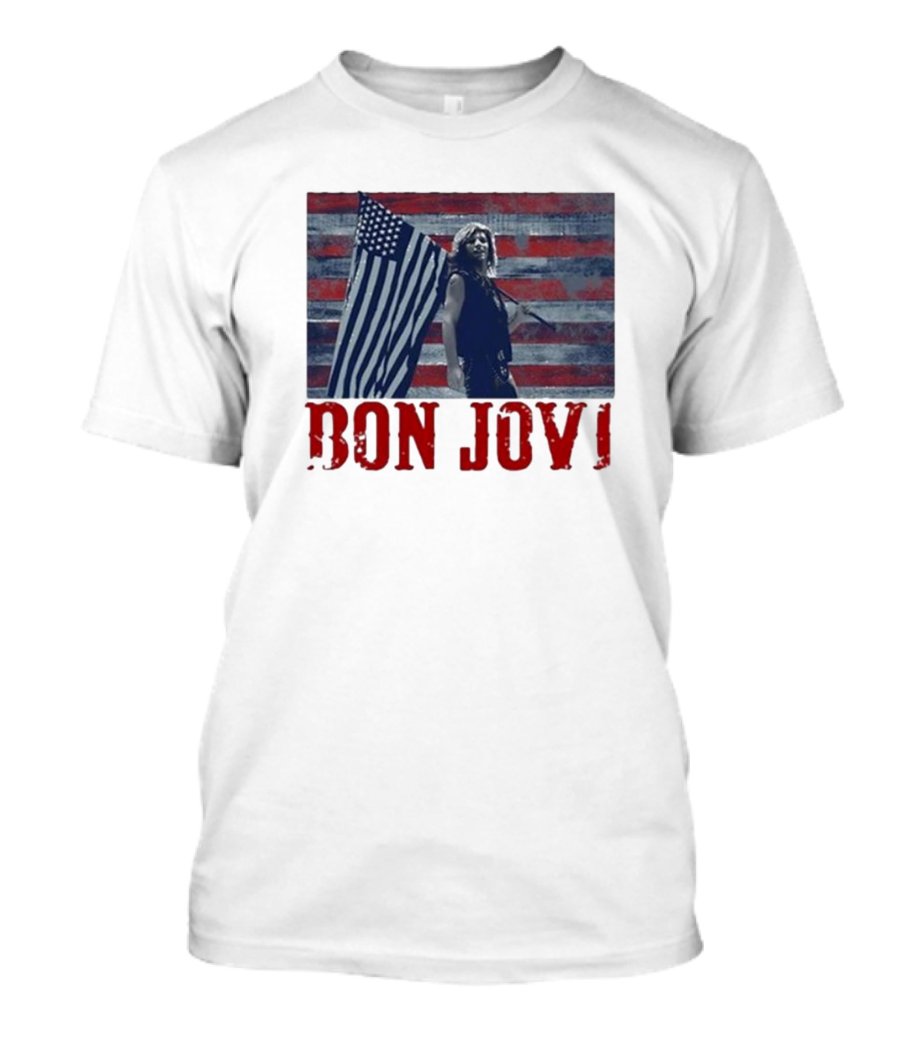 Bon Jovi American Flag T-Shirt