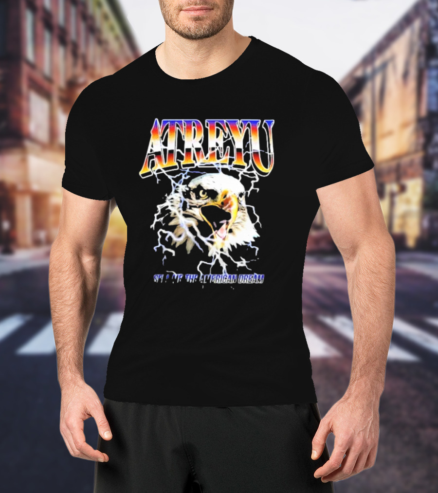 ATREYU Set Me The American Dream Eagle Lightning T-Shirt