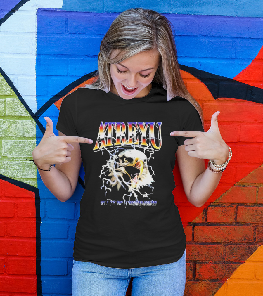 ATREYU Set Me The American Dream Eagle Lightning T-Shirt