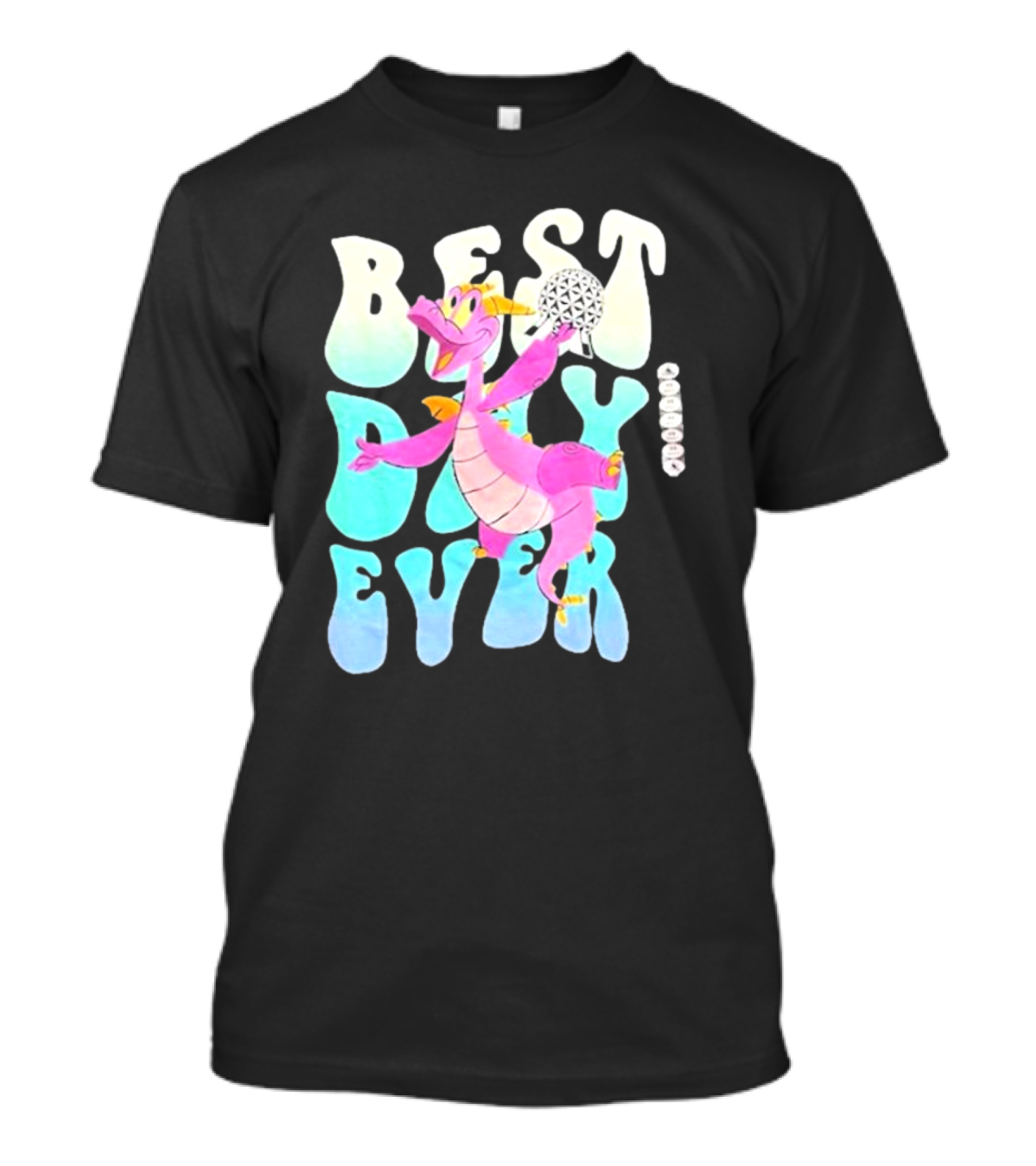 Best Day Ever Figment Dragon Epcot Spaceship Earth T-Shirt