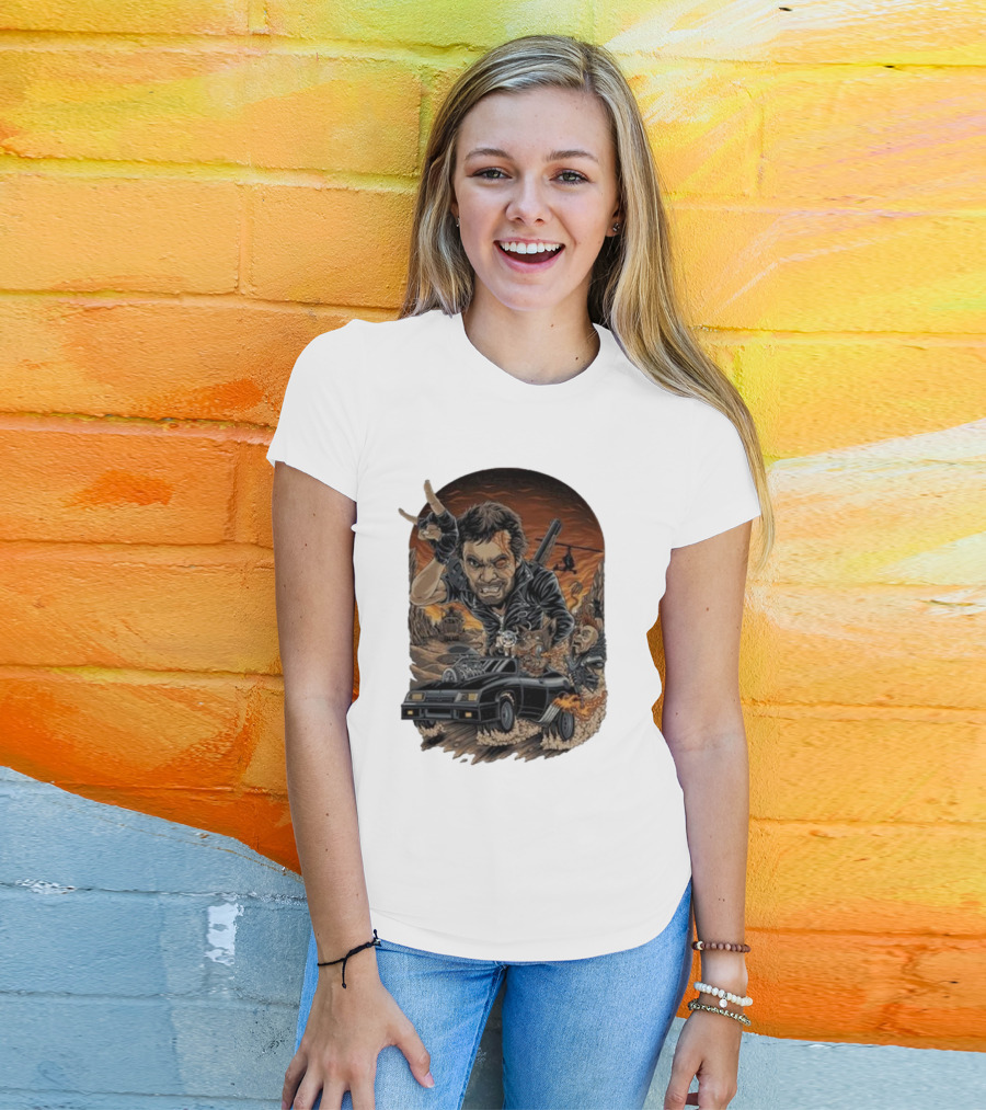 Krisna Okky Mad Max Apocalyptic Road Warrior Scene T-Shirt