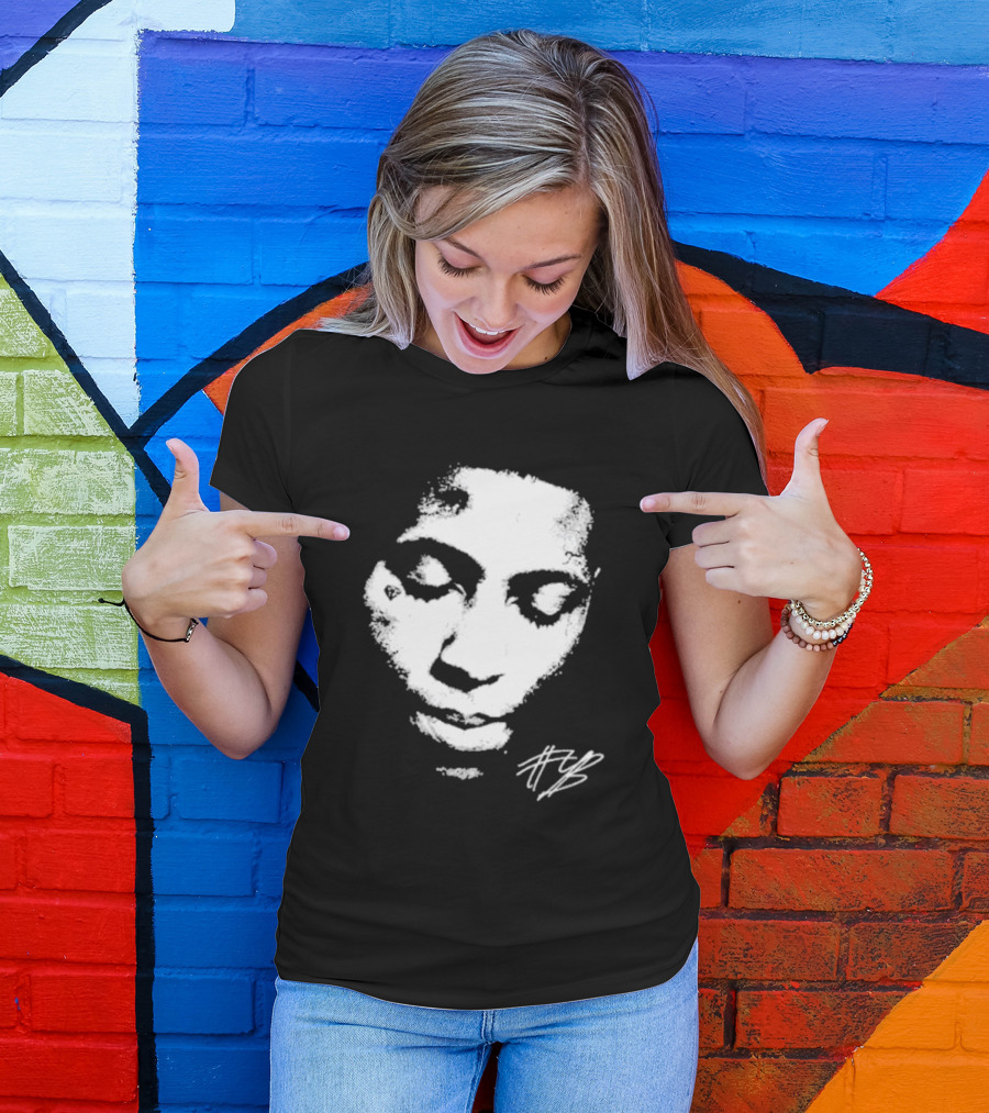 Never Broke Again Lonely Child NBA YoungBoy Signature Black And White Face T-Shirt