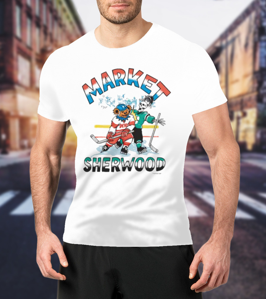Sherwood Gd Bender Market Hockey Bear T-Shirt