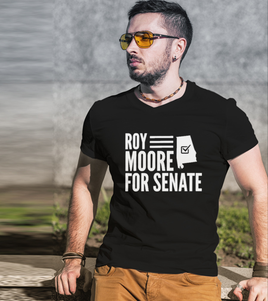 Roy Moore For Senate Alabama Checkmark Icon Campaign T-Shirt
