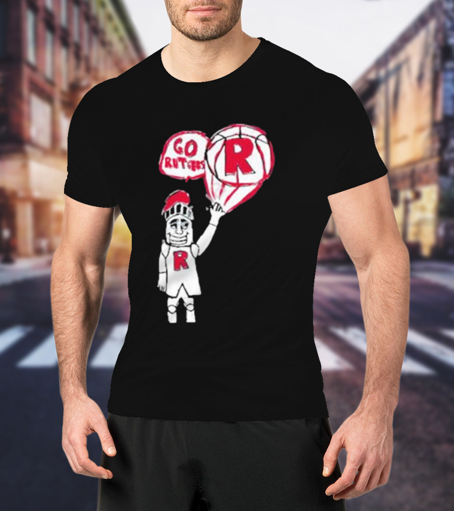 Rutgers Mbb The Blackout Go Rutgers Basketball Knight T-Shirt