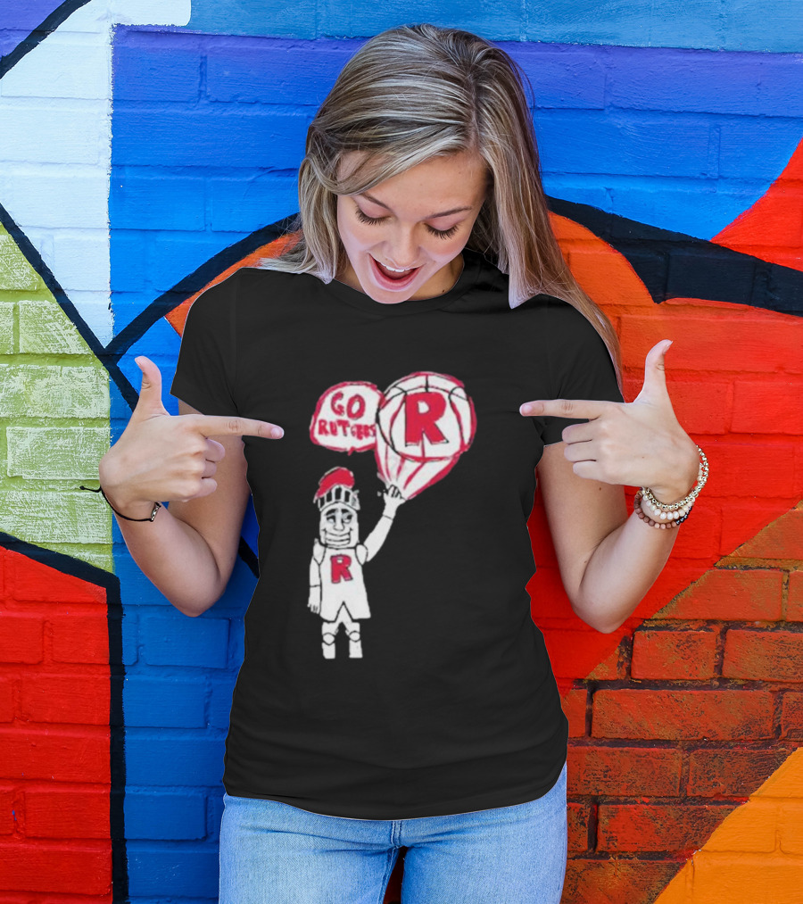 Rutgers Mbb The Blackout Go Rutgers Basketball Knight T-Shirt