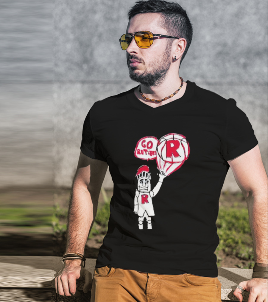 Rutgers Mbb The Blackout Go Rutgers Basketball Knight T-Shirt
