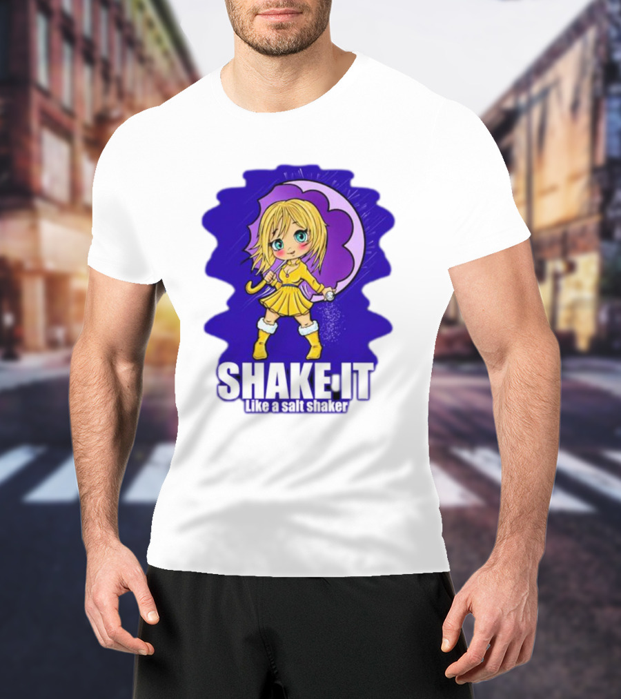 SHAKE IT Like A Salt Shaker Anime Girl T-Shirt