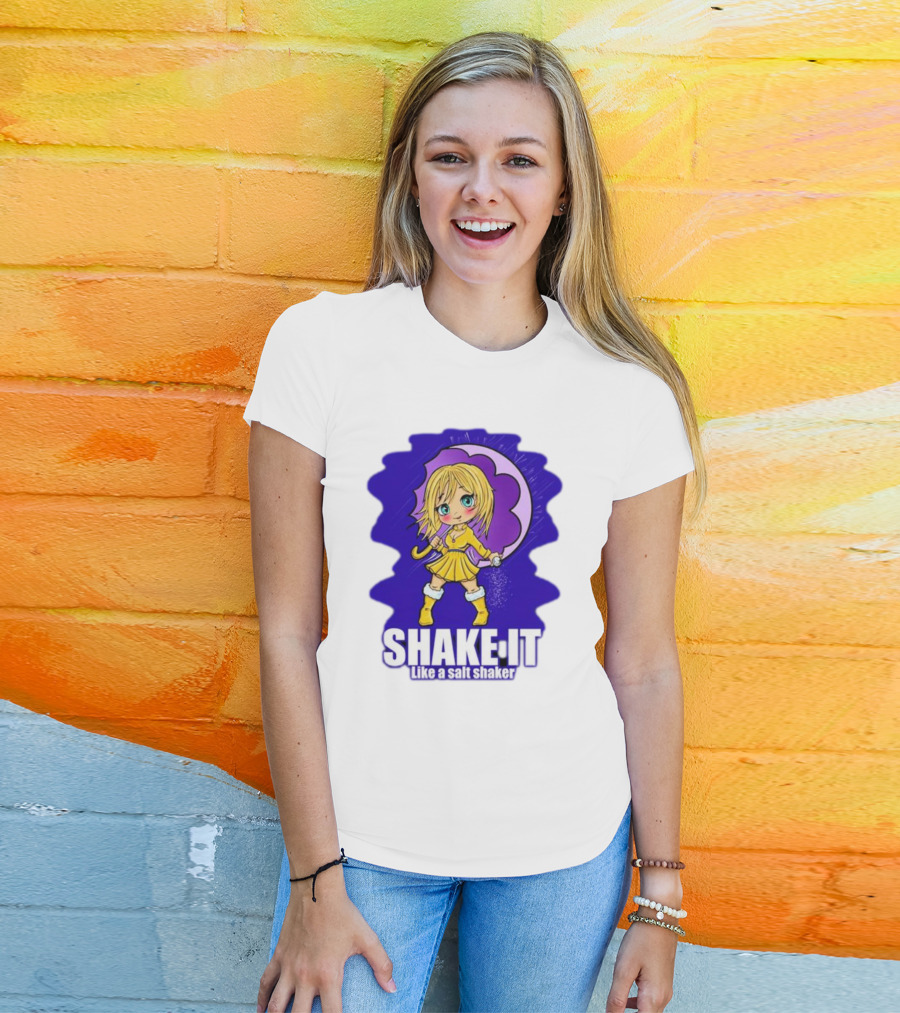 SHAKE IT Like A Salt Shaker Anime Girl T-Shirt