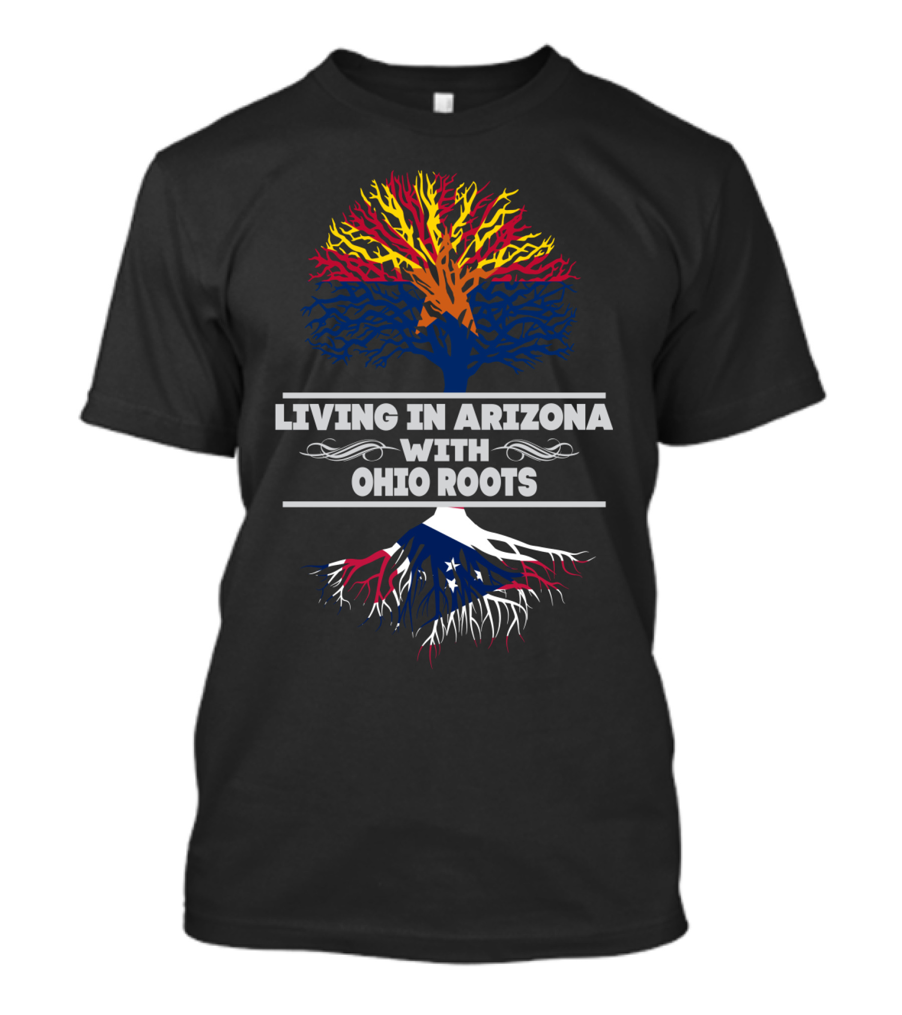 Arizona Life Ohio Heritage Pride With Tree Roots T-Shirt