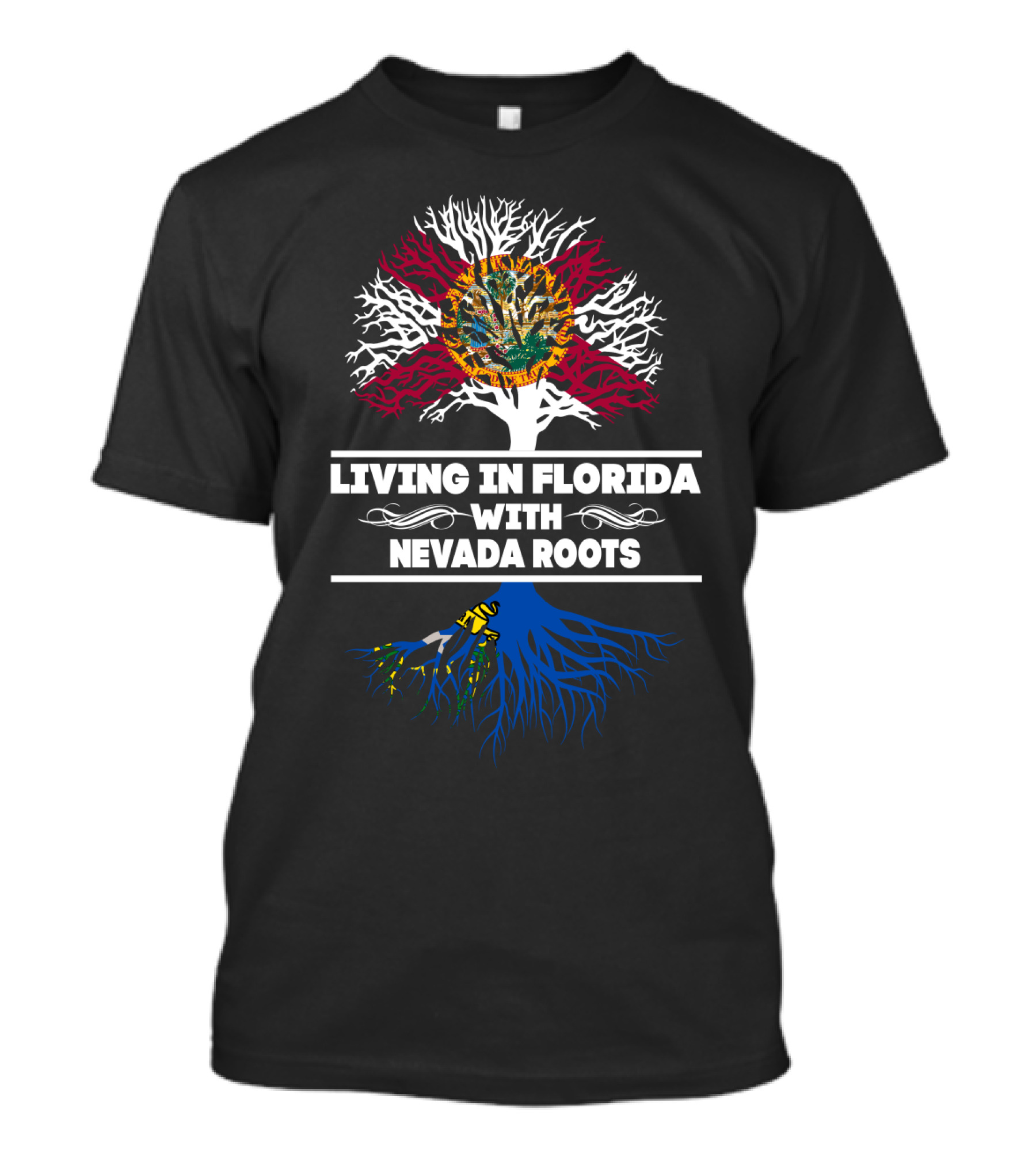 Florida Residency Nevada Heritage Tree T-Shirt