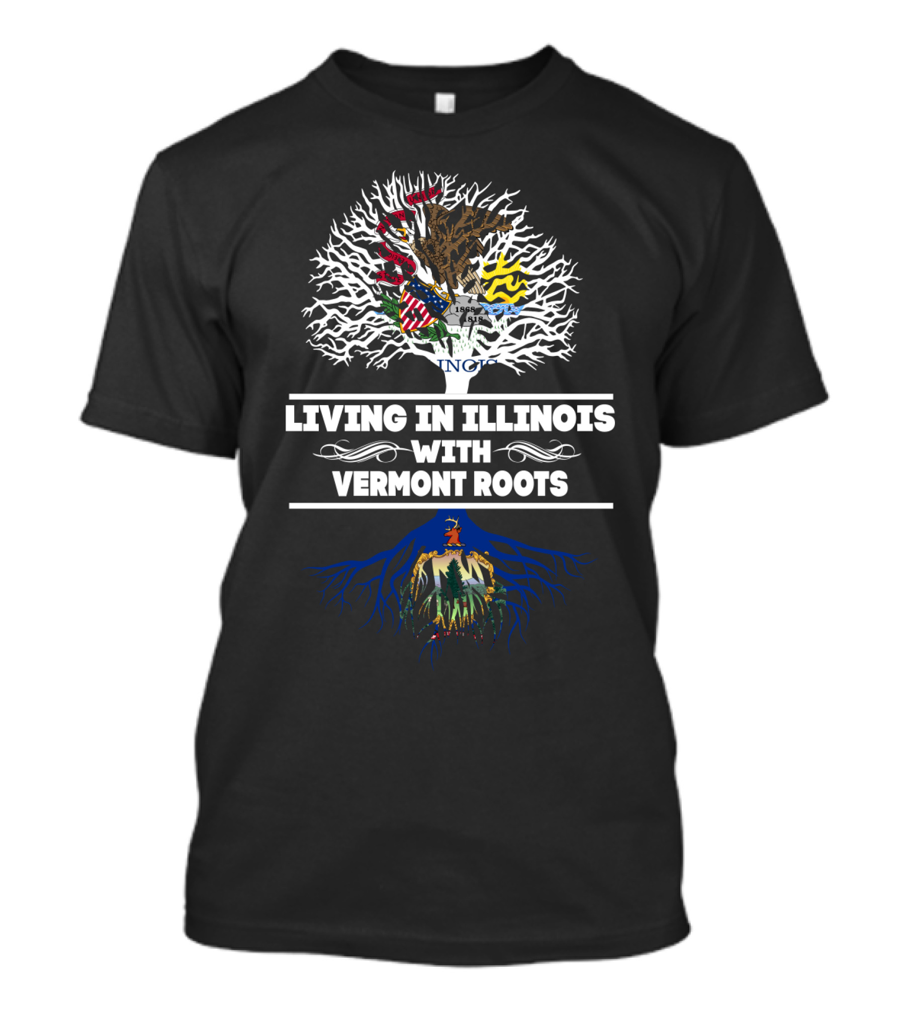 Illinois Life Vermont Heritage Tree Symbolism T-Shirt