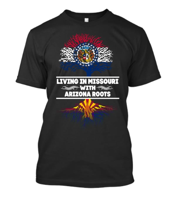 Missouri Living Arizona Roots Flag Tree T-Shirt