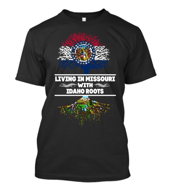 Missouri State Identity Blending With Deep Idaho Heritage Symbolism T-Shirt