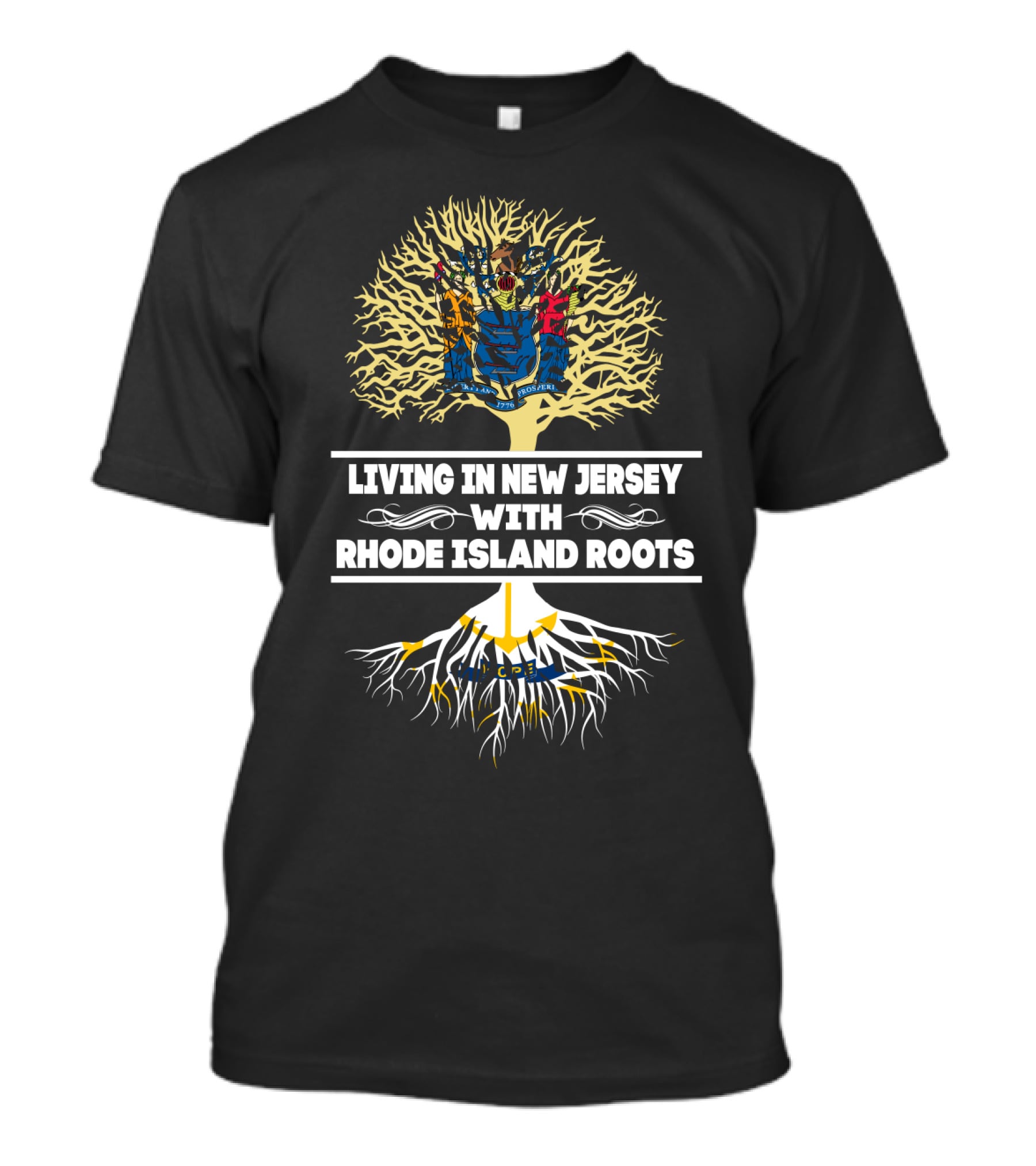 New Jersey Life Rhode Island Heritage Tree T-Shirt
