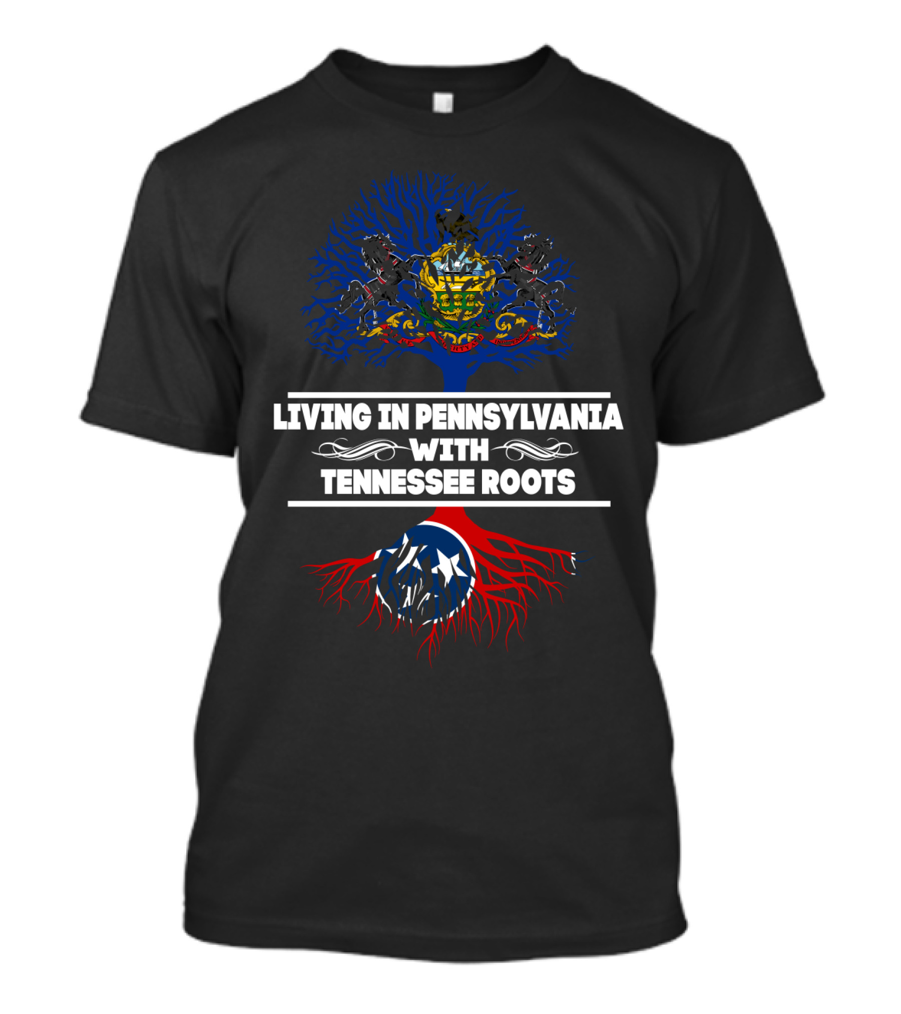 Pennsylvania Life Embodying Tennessee Roots With Iconic State Flag T-Shirt