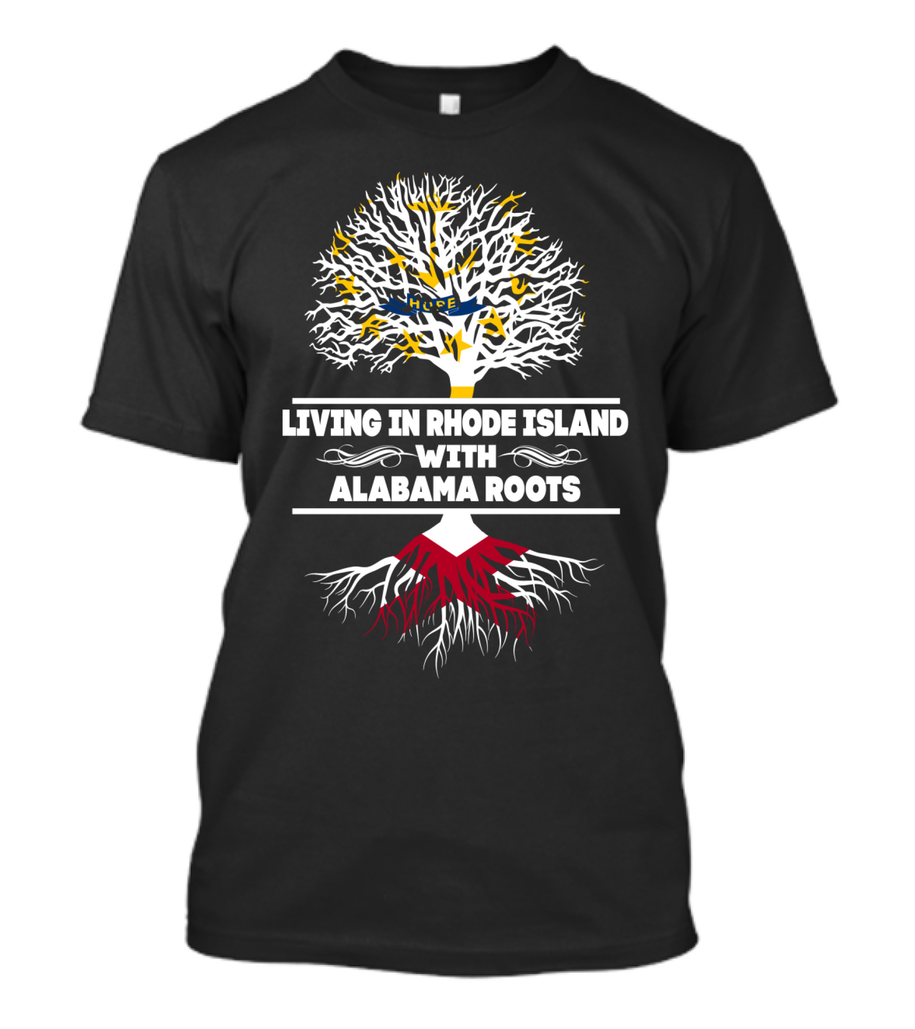 Rhode Island Life Alabama Heritage Tree T-Shirt