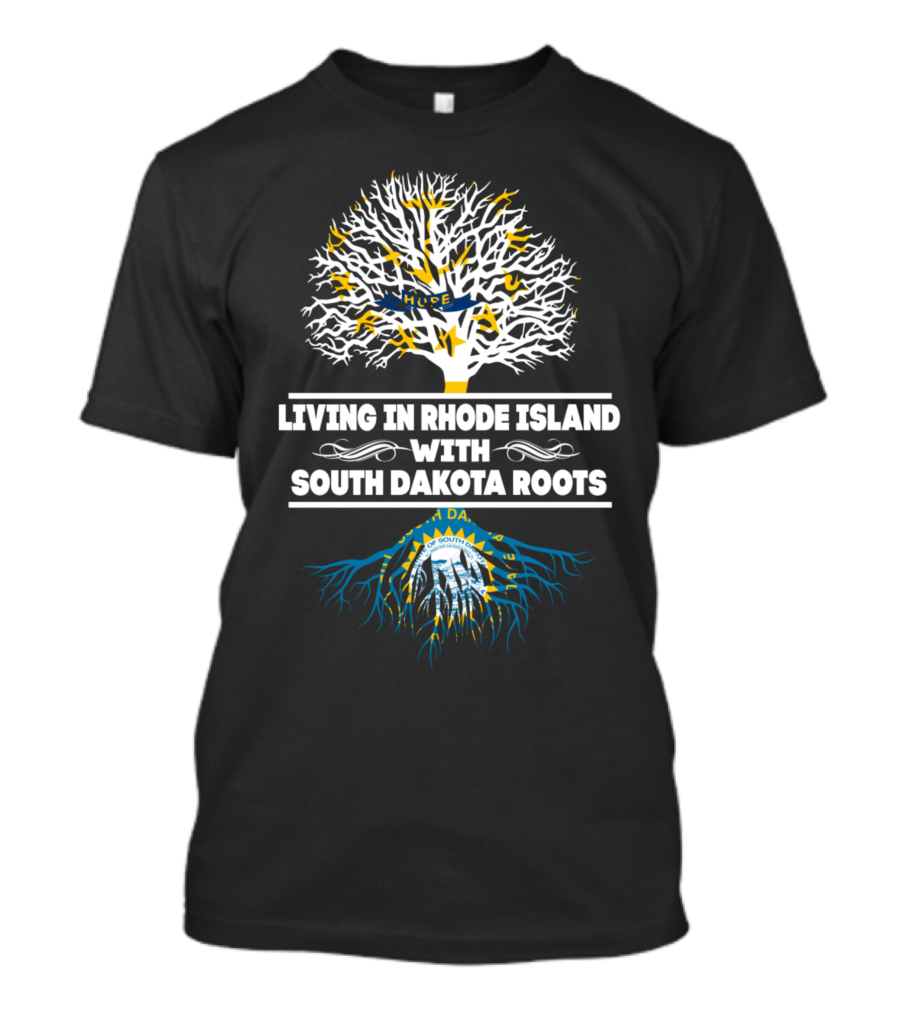 Rhode Island Residence With Deep South Dakota Roots Proudly Represented T-Shirt