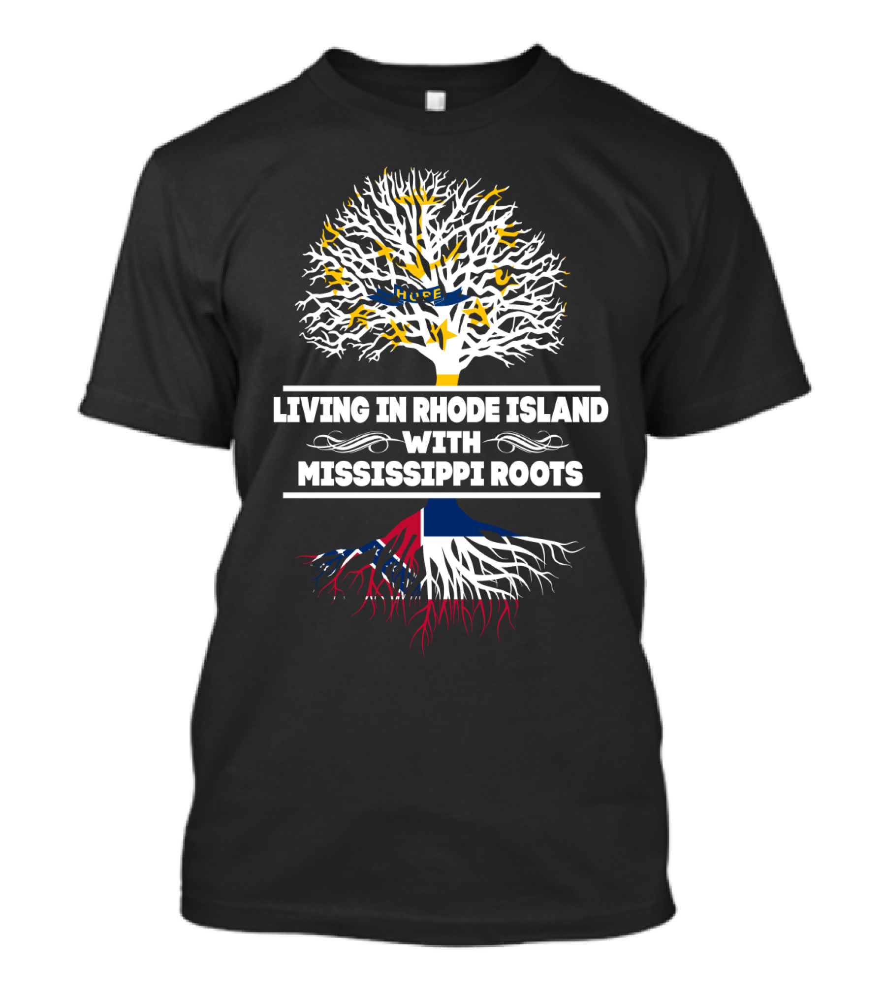 Rhode Island Life Mississippi Heritage Tree T-Shirt
