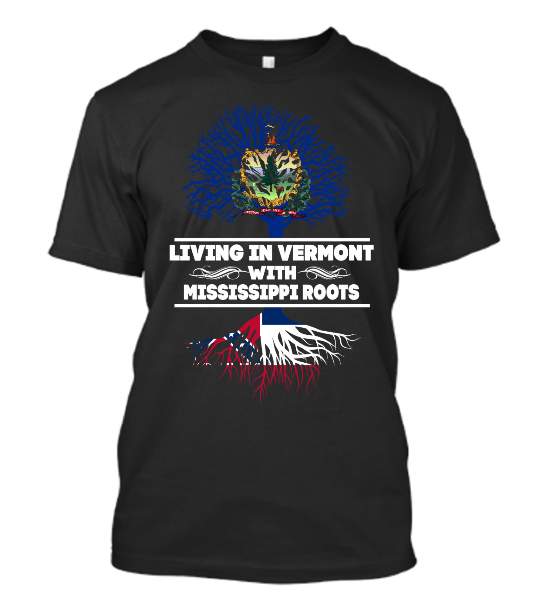Vermont Residence Mississippi Heritage Tree T-Shirt