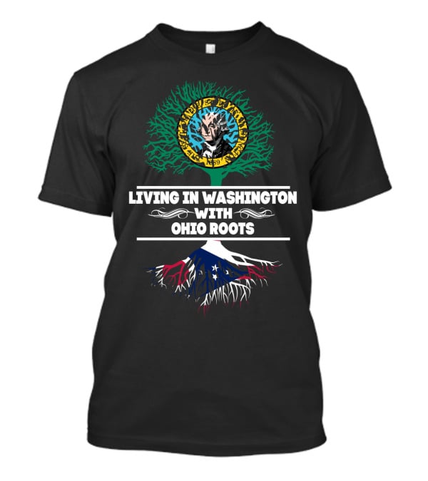 Living In Washington With OHIO Roots - Joker Harley Time Lord Comics T-Shirt