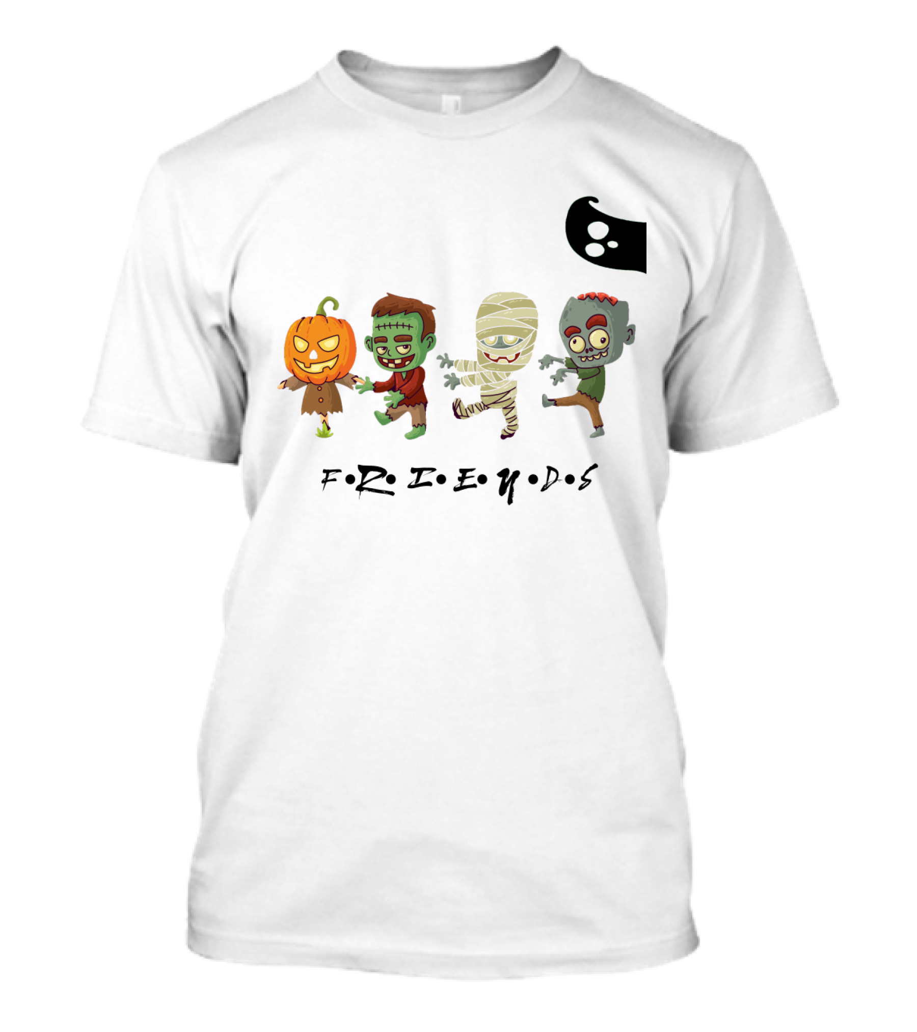 FRIENDS Horror Characters Abbey Road T-Shirt