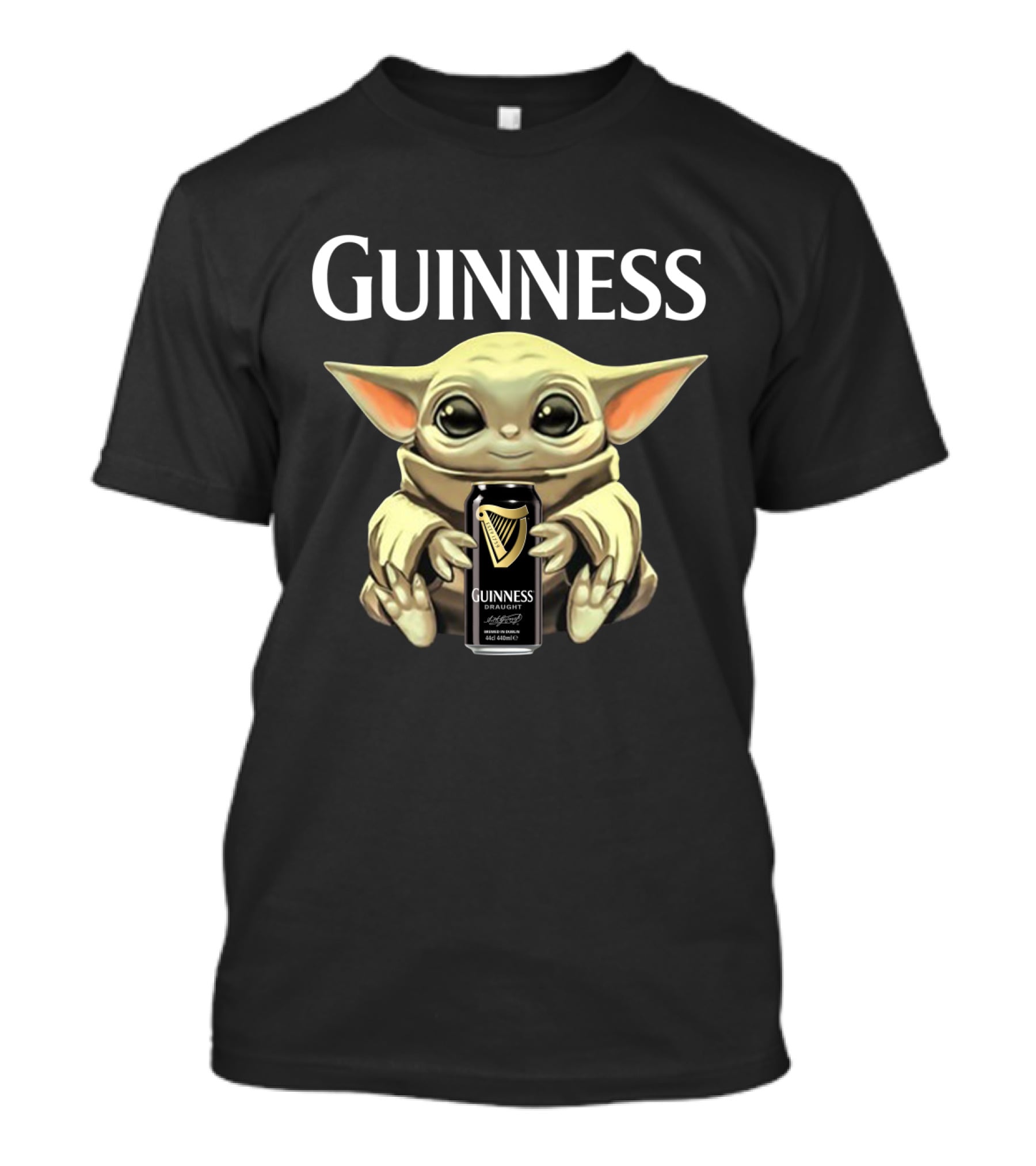 Guinness Baby Yoda Holding Can T-Shirt