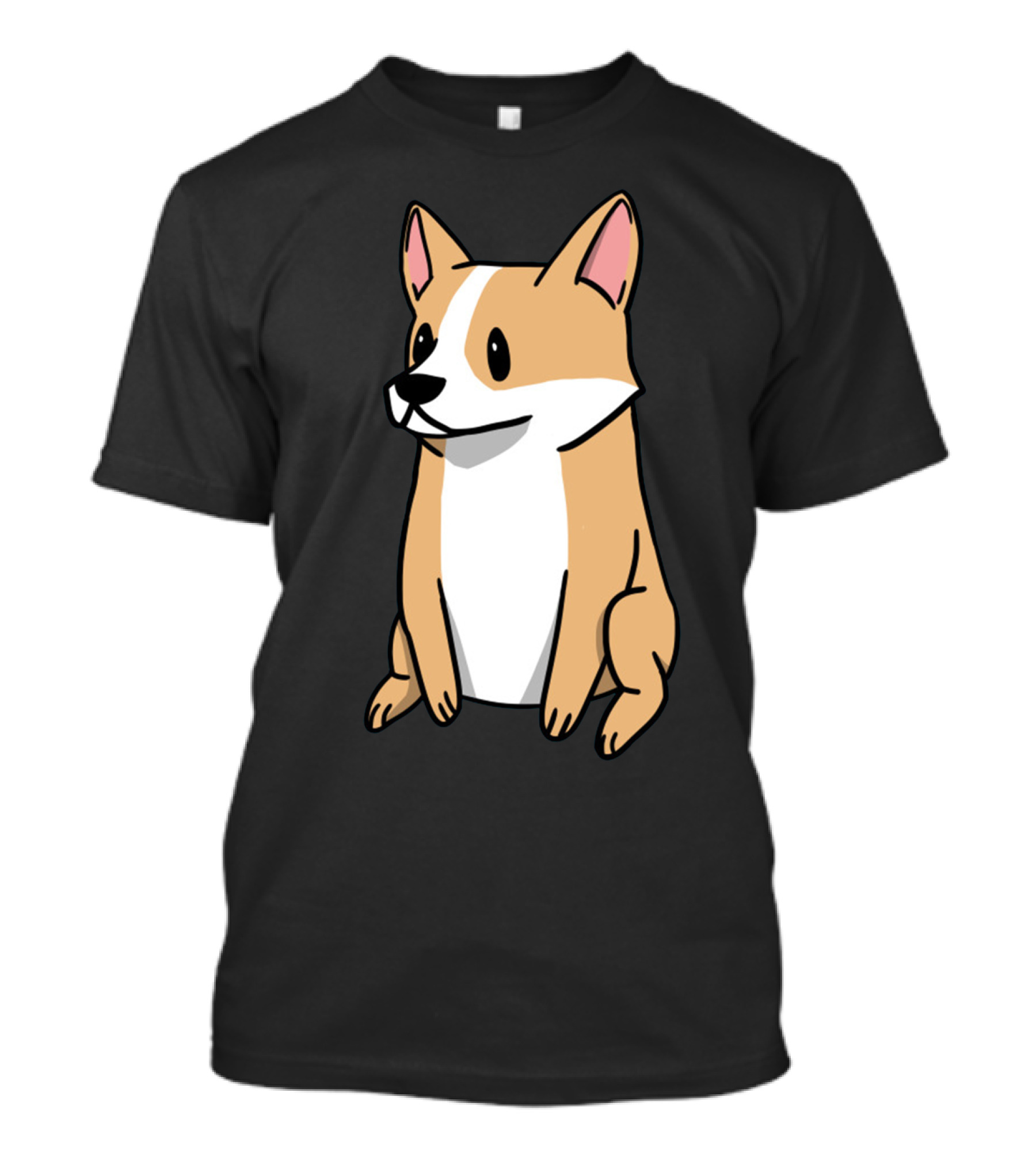 Corgi Illustration Pembroke Welsh Cartoon Dog T-Shirt