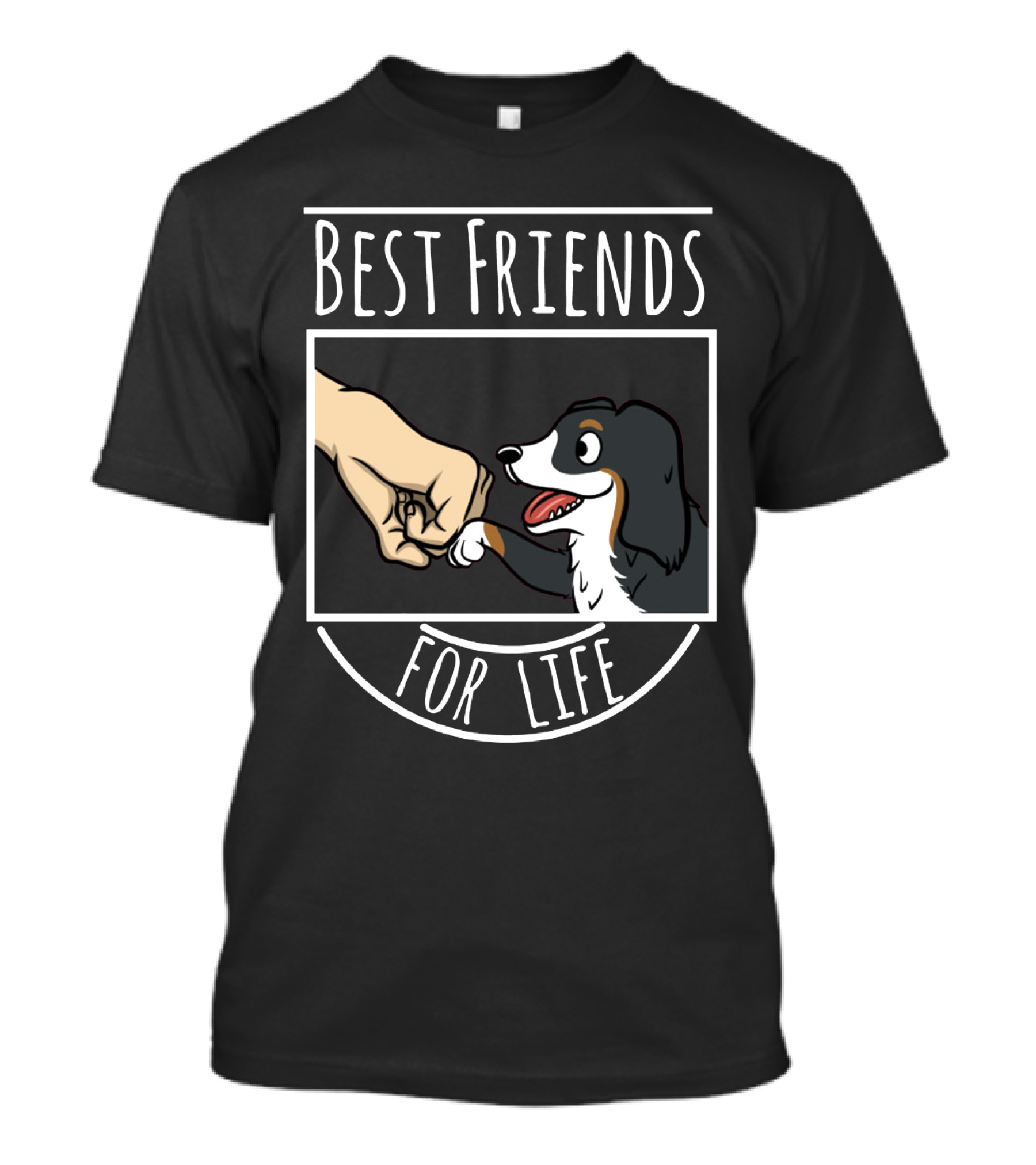 Best Friends For Life Bernese Mountain Dog Fist Bump T-Shirt