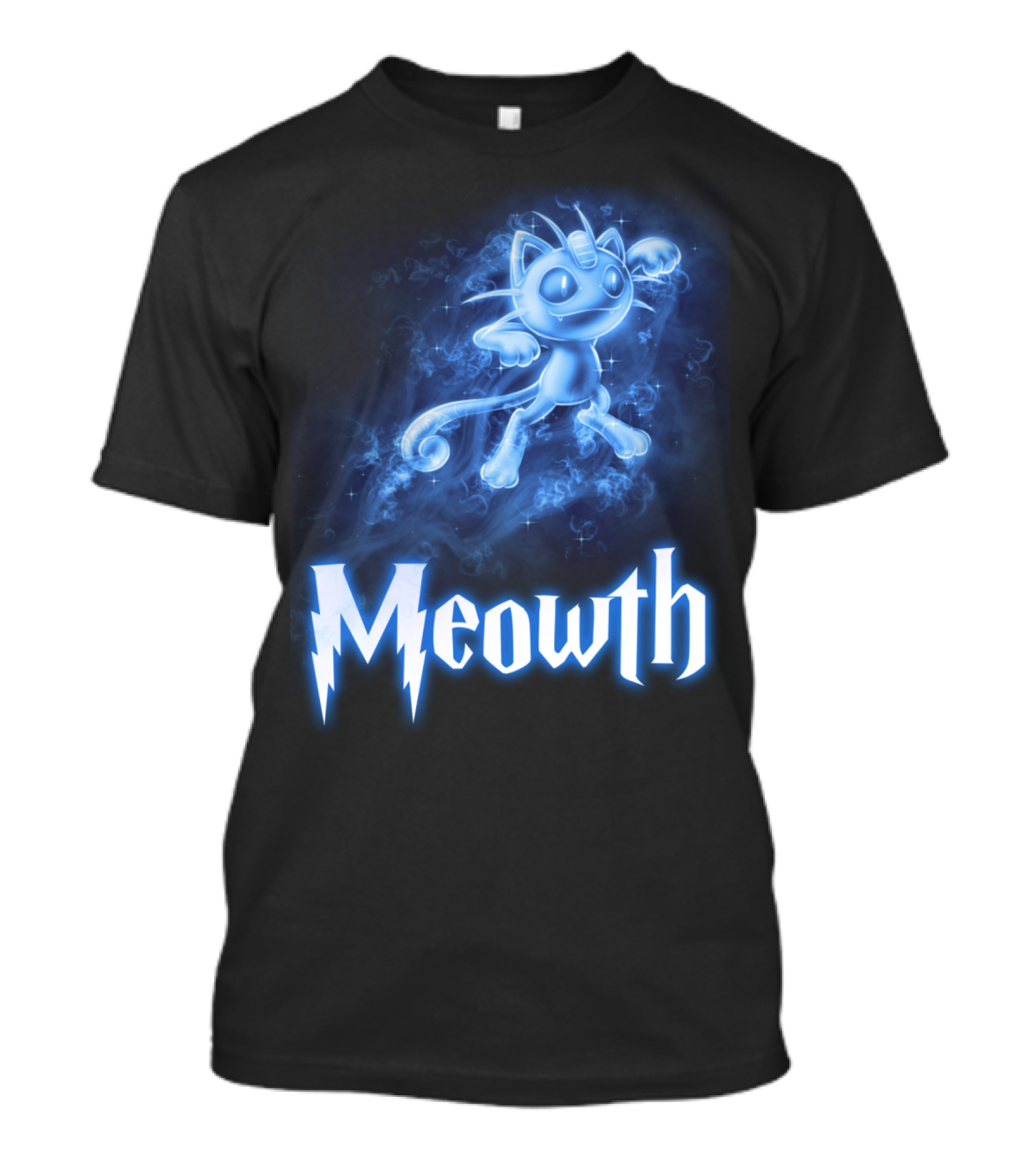 Meowth Pokemon Wizardry Aura T-Shirt
