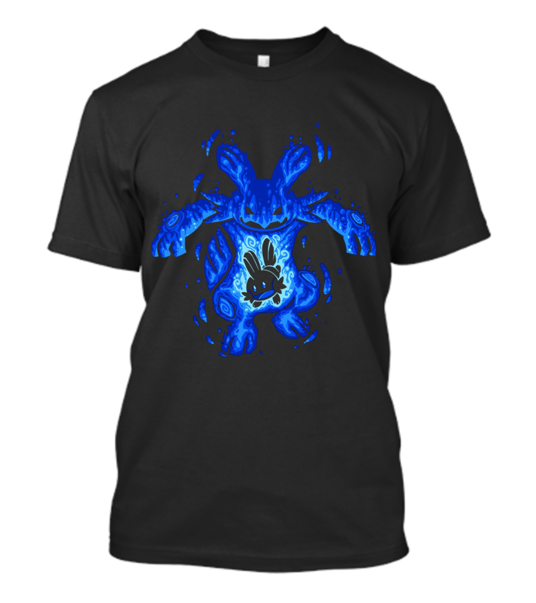 Evolution Pokémon Mudkip Marshtomp Swampert Water-Theme T-Shirt