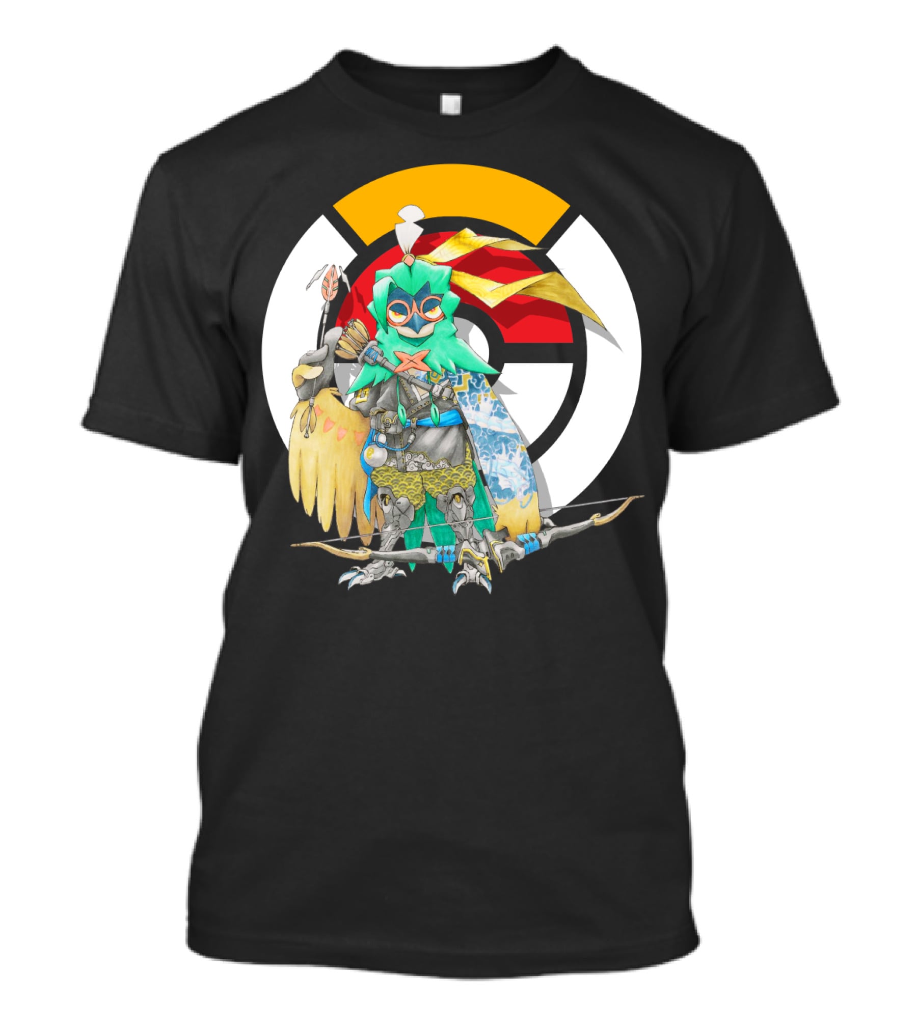 POKEMON X OVERWATCH DECIDUEYE HANZO CROSSOVER T-Shirt