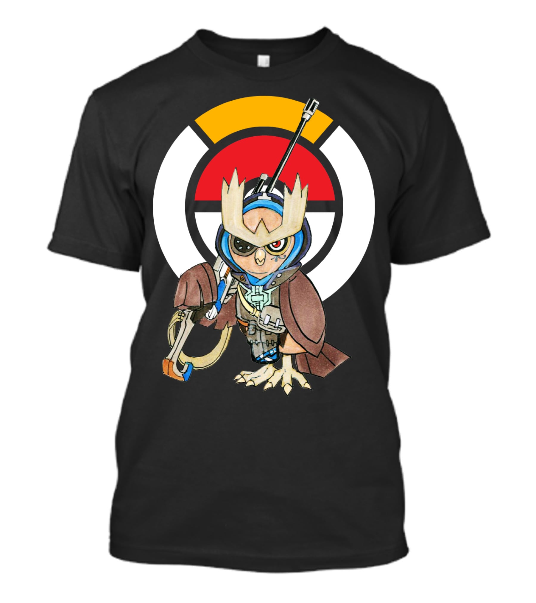 POKEMON X OVERWATCH 36 NOCTOWL X ANA T-Shirt