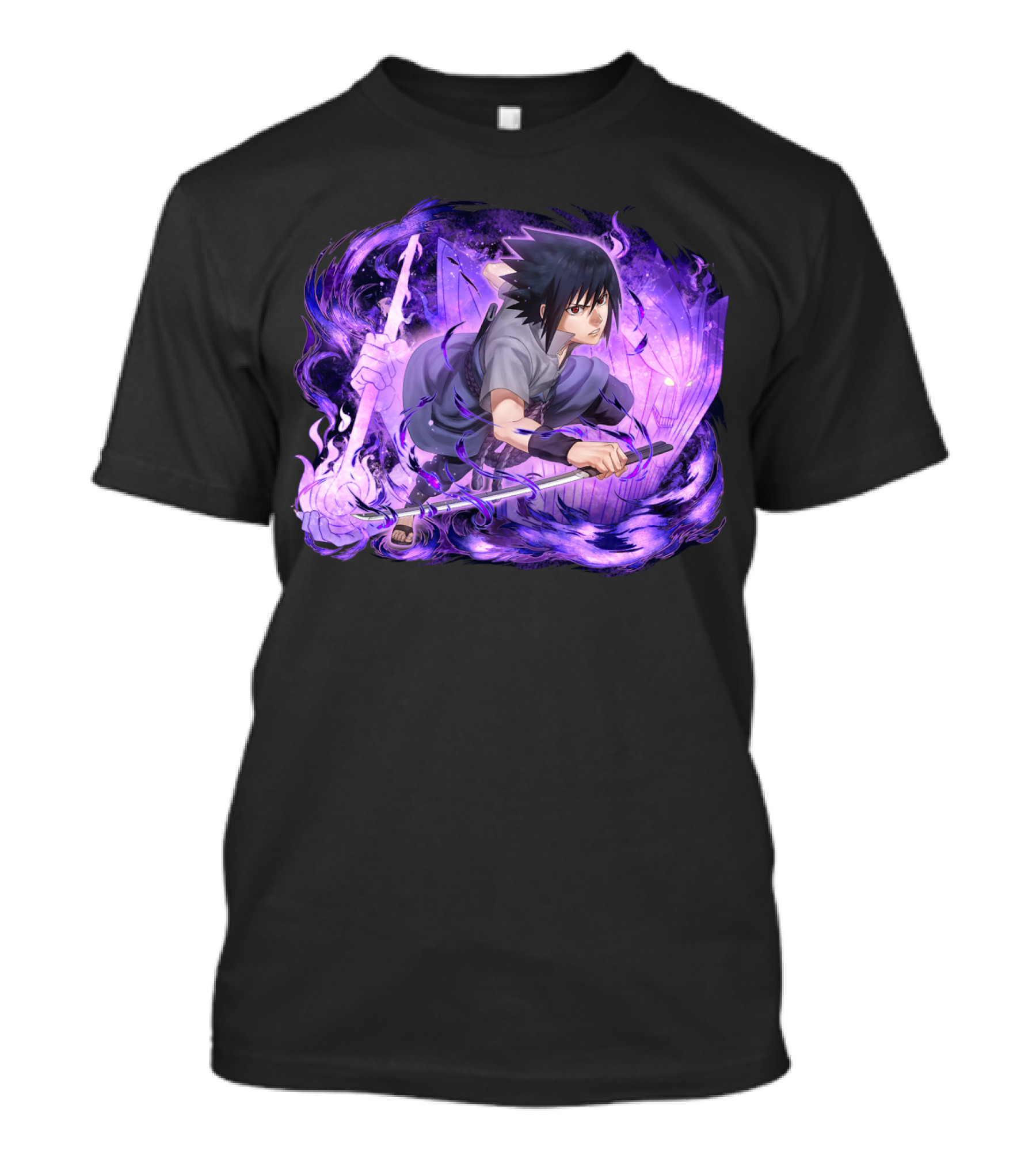 Sasuke Uchiha Purple Chakra Sword T-Shirt