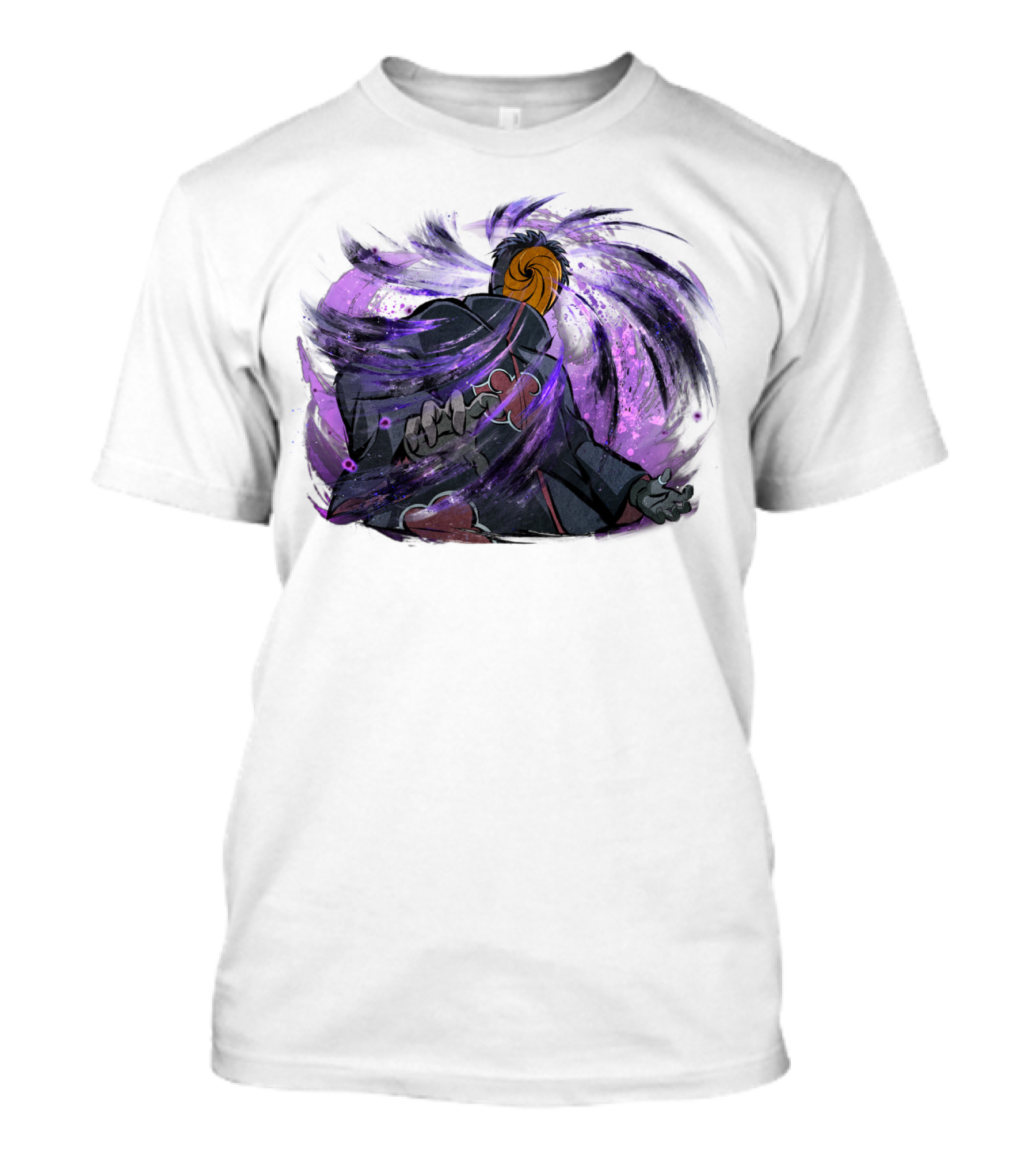 Obito Uchiha Purple Swirl Anime Character T-Shirt