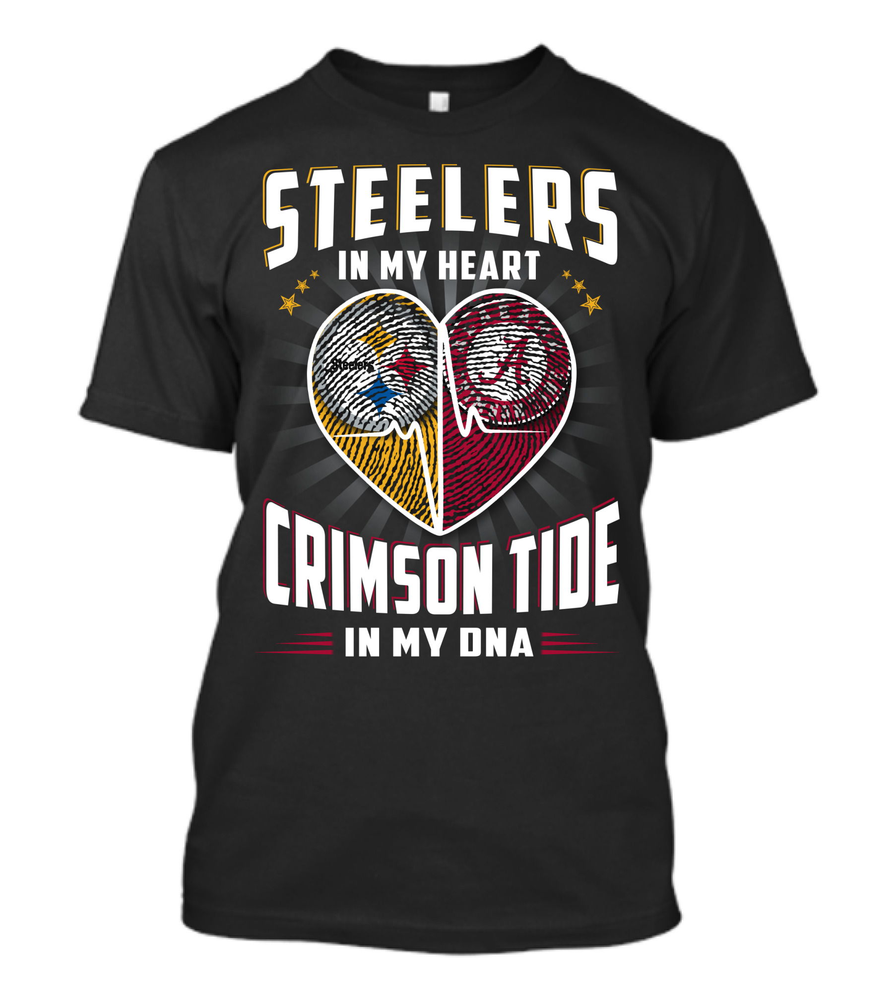 Steelers In My Heart Crimson Tide In My Dna T-Shirt