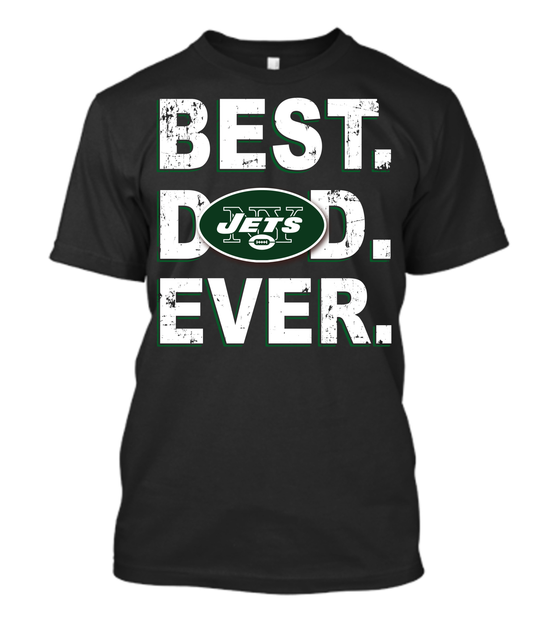 Best Dad Ever Jets Football T-Shirt