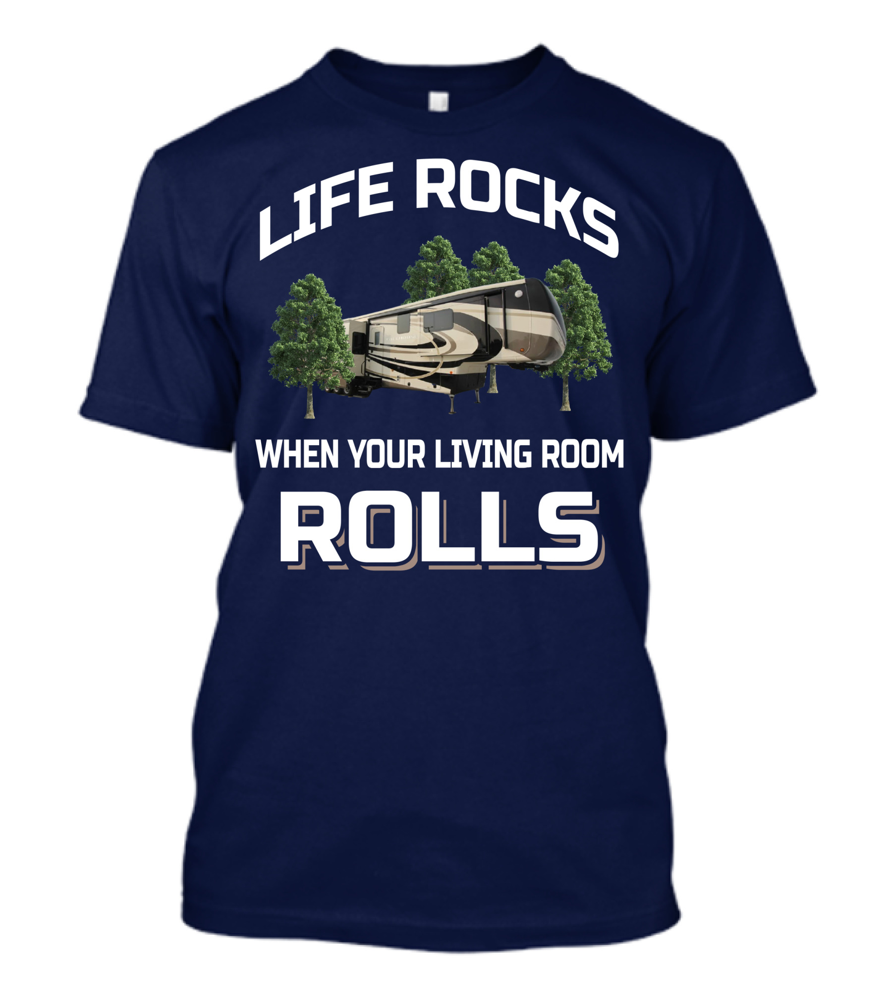 LIFE ROCKS WHEN YOUR LIVING ROOM ROLLS DRV Fullhouse JX450 T-Shirt